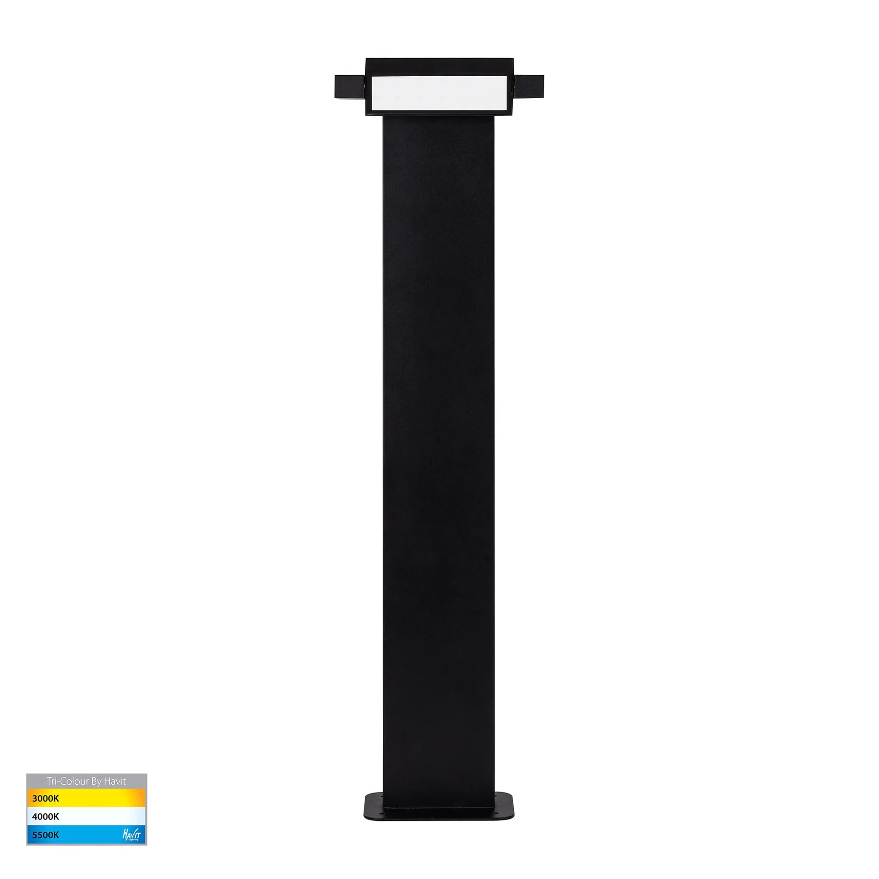 Havit Locu Double Adjustable LED Bollards Tri- Black 2x10W 240V IP65- HV1635T-BLK-240V