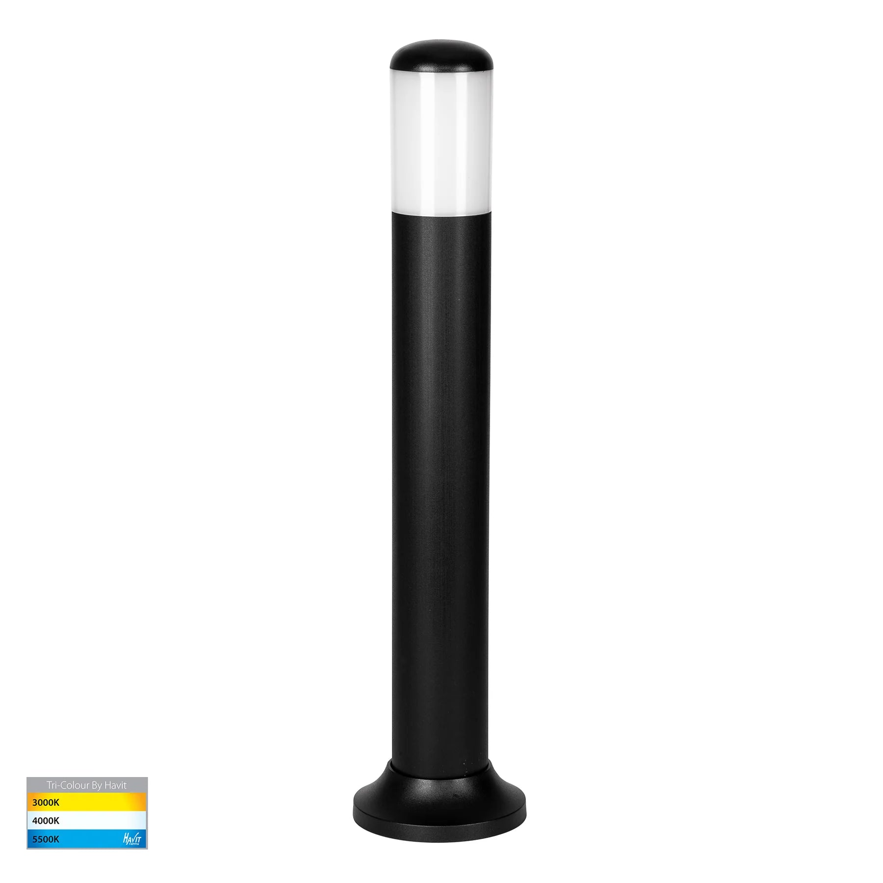 Havit Renzi Polycarbonate LED Bollards Tri- Black 9W 240V IP65- HV1682T-BLK