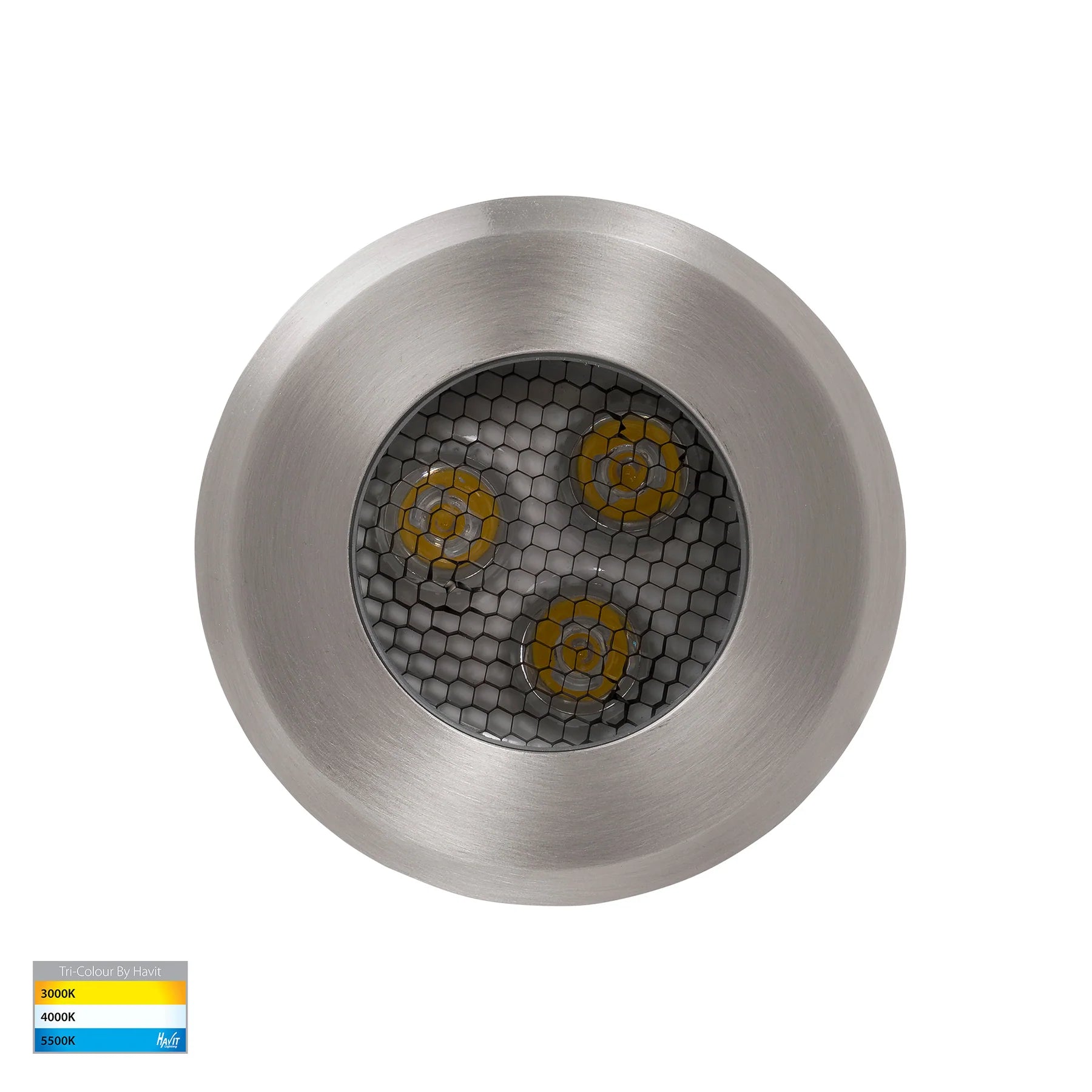 Havit Split 100mm Garden Step and Up Lights Tri- 316 Stainless Steel 3W 12V IP67- HV1841T