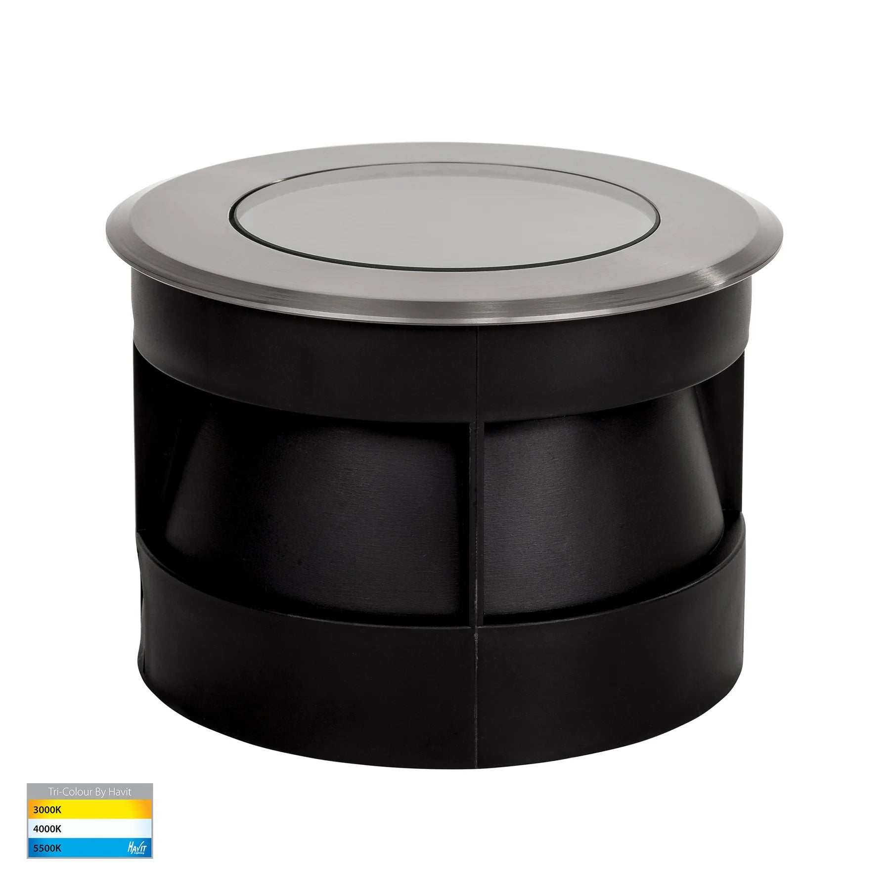 Havit Split 60° Beam Angle Inground Garden Step and Up Lights Tri- 316 Stainless Steel 5W 12V IP67 - HV1842T