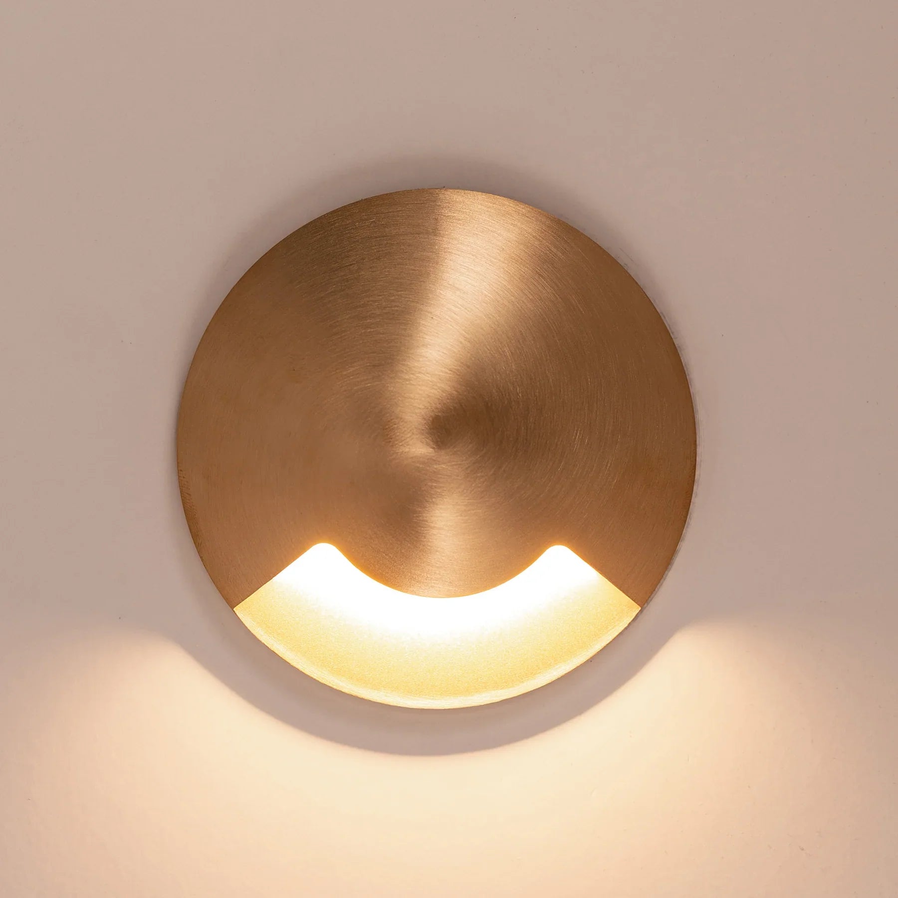 Havit Viale Single Driveway Garden Step and Up Lights Tri - Brass 5W 12V IP65 - HV19062T-BR - Havit Lighting