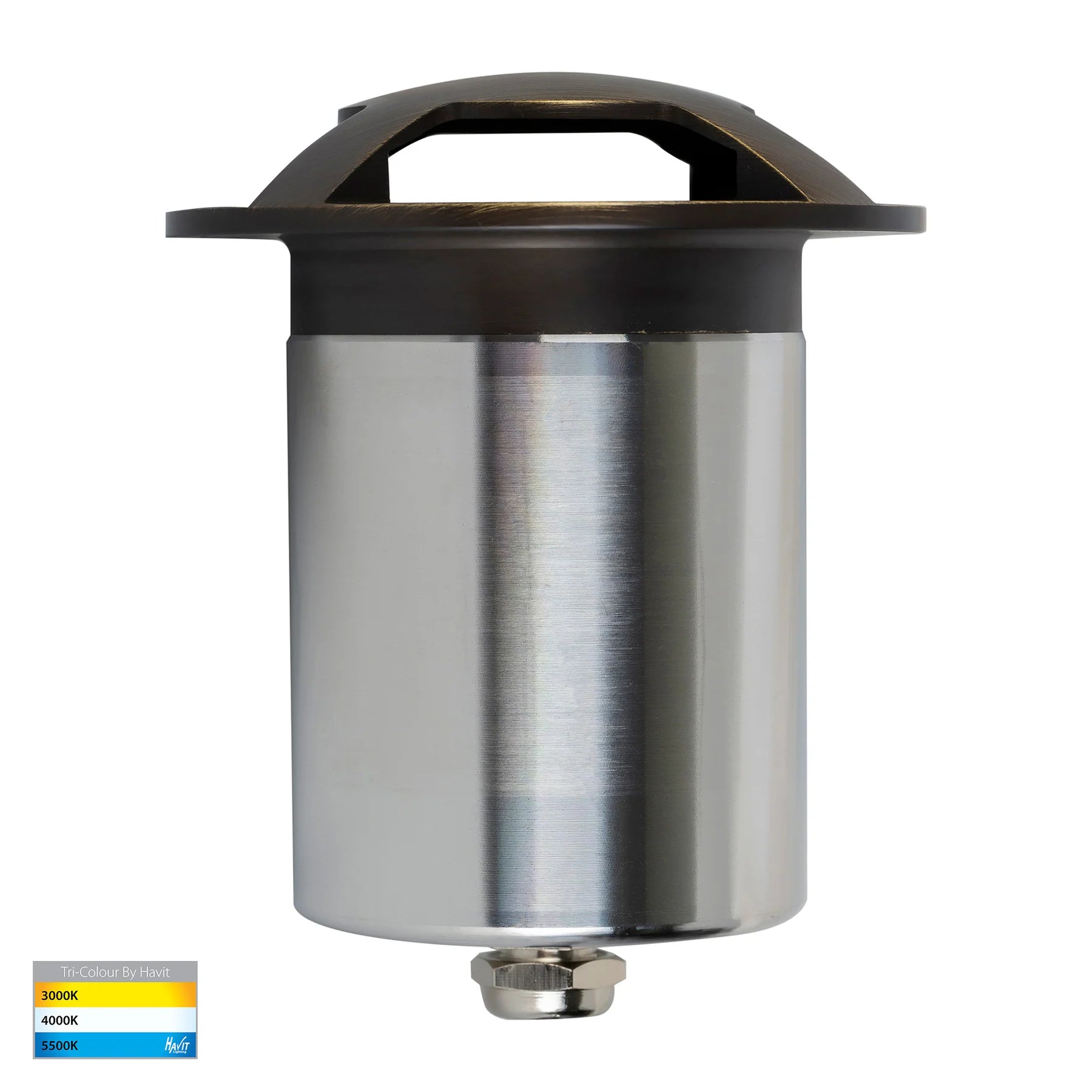 Havit Viale Four Way Driveway Garden Step and Up Lights Tri - Antique Brass 5W 12V IP65 - HV19092T-AB - Havit Lighting