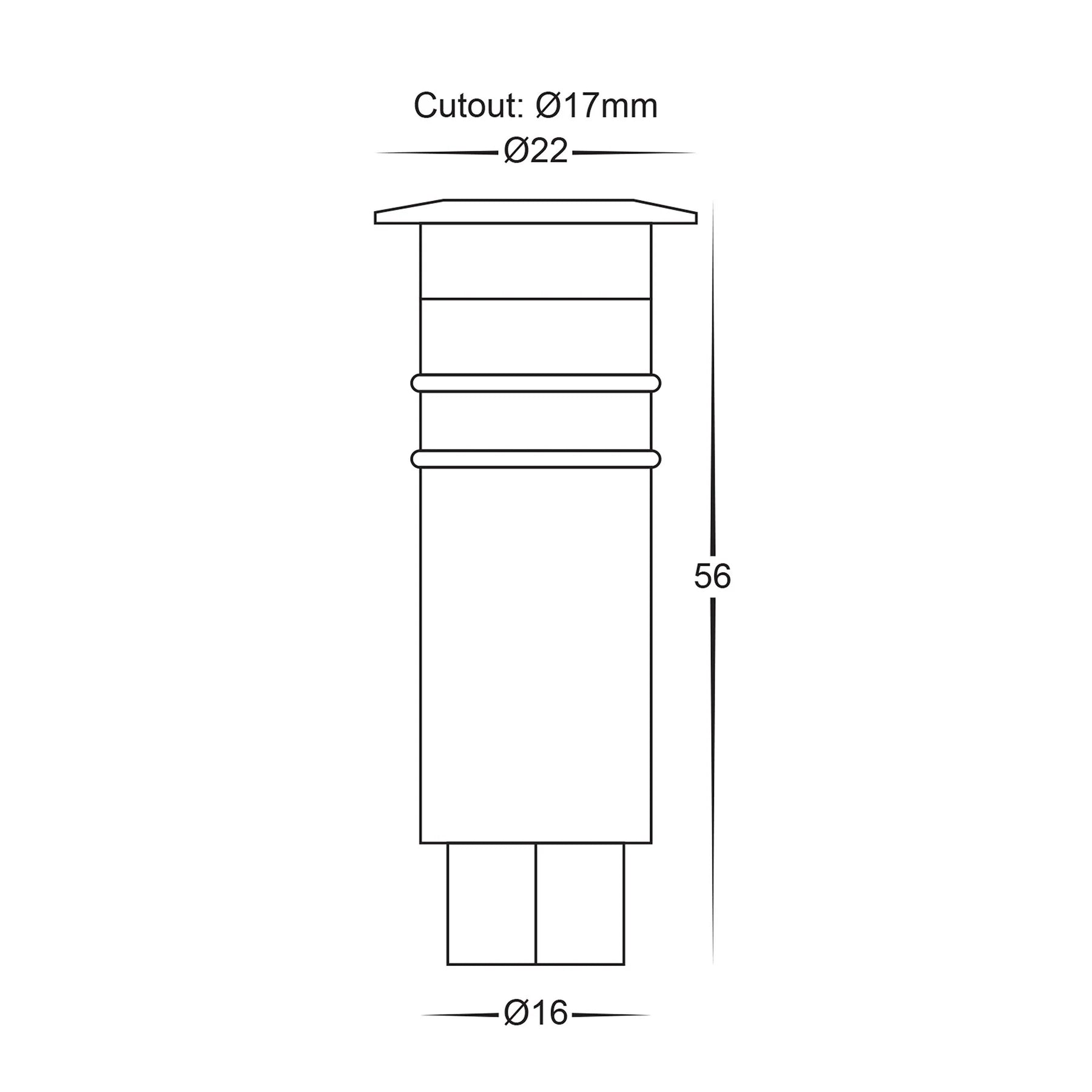 Havit Kett Deck Lights Garden Step and Uplights Tri- 316 Stainless Steel 0.5W 12V IP65- HV2861T