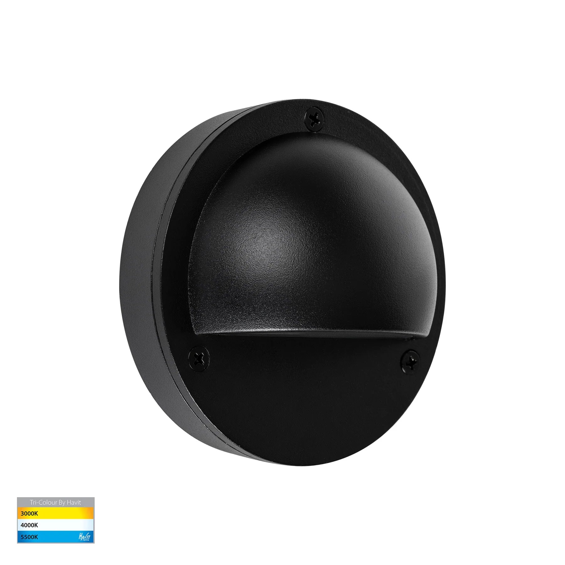 Havit Pinta with Eyelid Garden Step and Up Lights Tri- Black 2.3W 12/240V IP65 - HV2921-HV2924