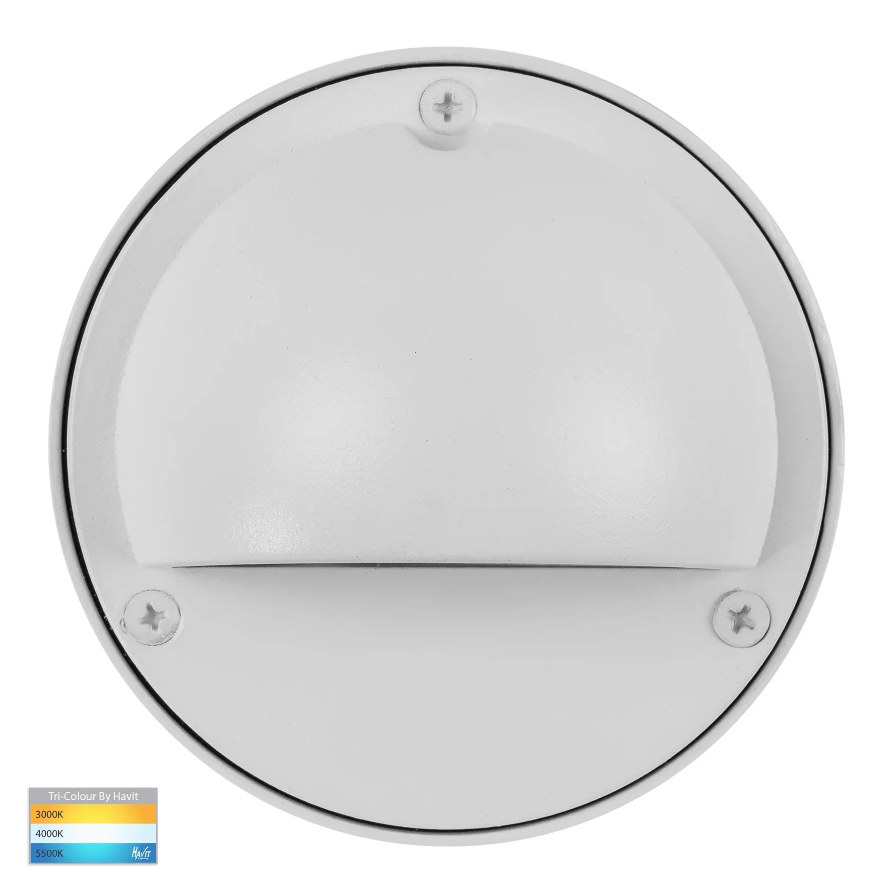 Havit Pinta with Eyelid Garden Step and Up Lights Tri - White 2.3W 12/240V IP65 - HV2923T-WHT, HV2924T-WHT - Havit Lighting