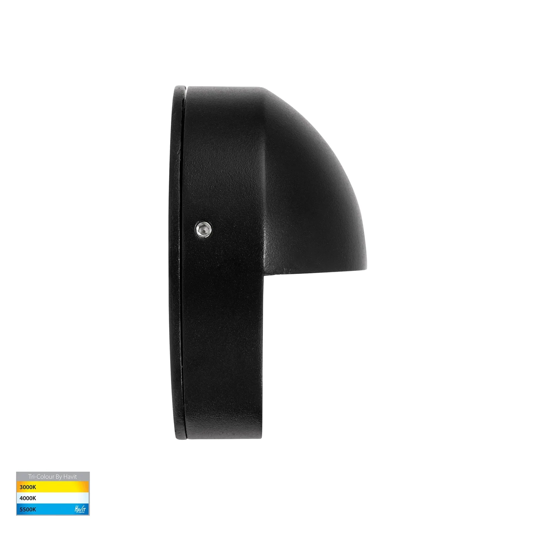 Havit Veko with Eyelid Garden Step and Up Lights Tri - Black 6W 12/240V IP65 - HV2928T-BLK-12V, HV2928T-BLK-240V