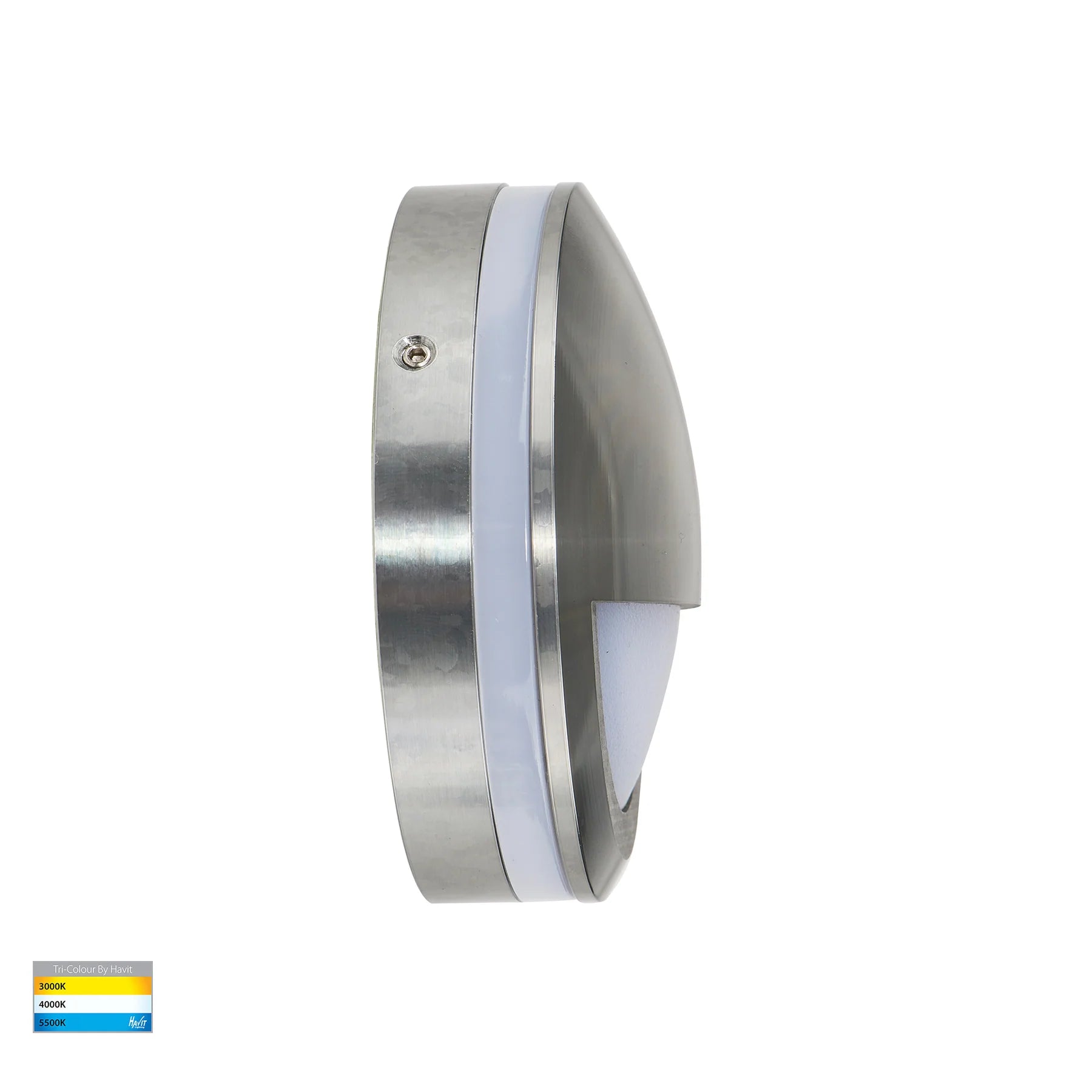 Havit Nava with Eyelid Garden Step and Up Lights Tri- Titanium Coloured Aluminium 5W 12V/240V IP65 - HV2961T-TTM-12V, HV2961T-TTM-240V