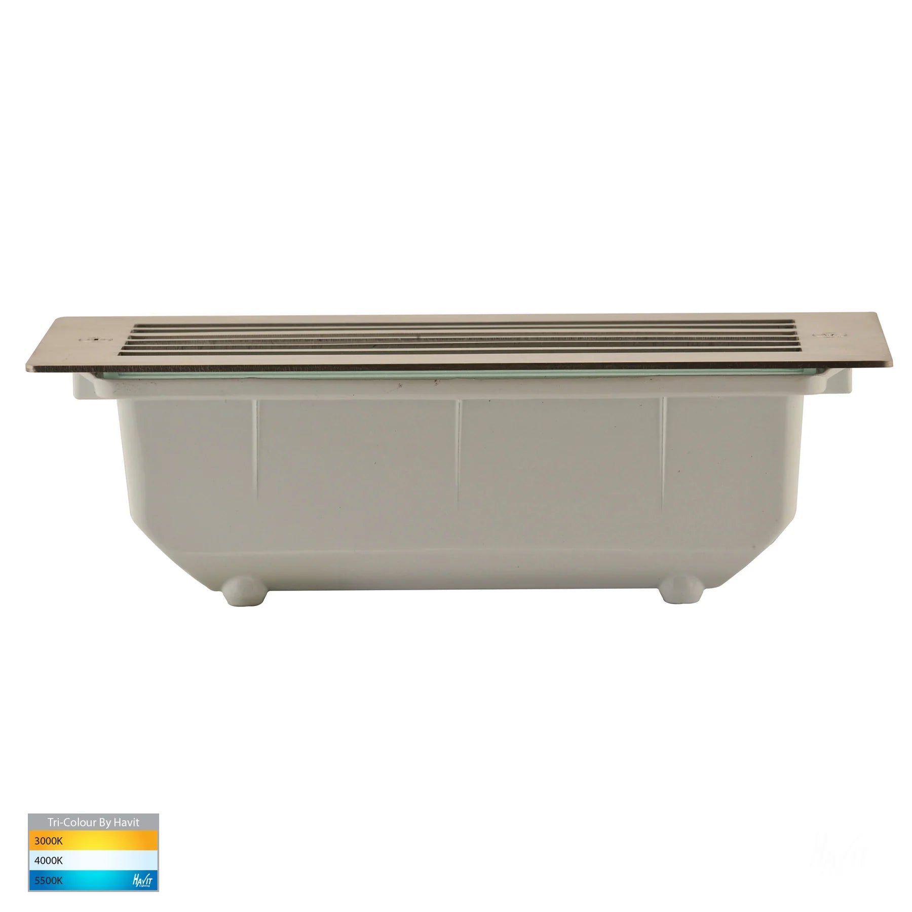 Havit Bata Brick Light with Grill Face Garden Step and Up Lights Tri - 316 Stainless Steel 10W 12/240V IP54 - HV3004T-SS316-12V, HV3004T-SS316-240V - Havit Lighting