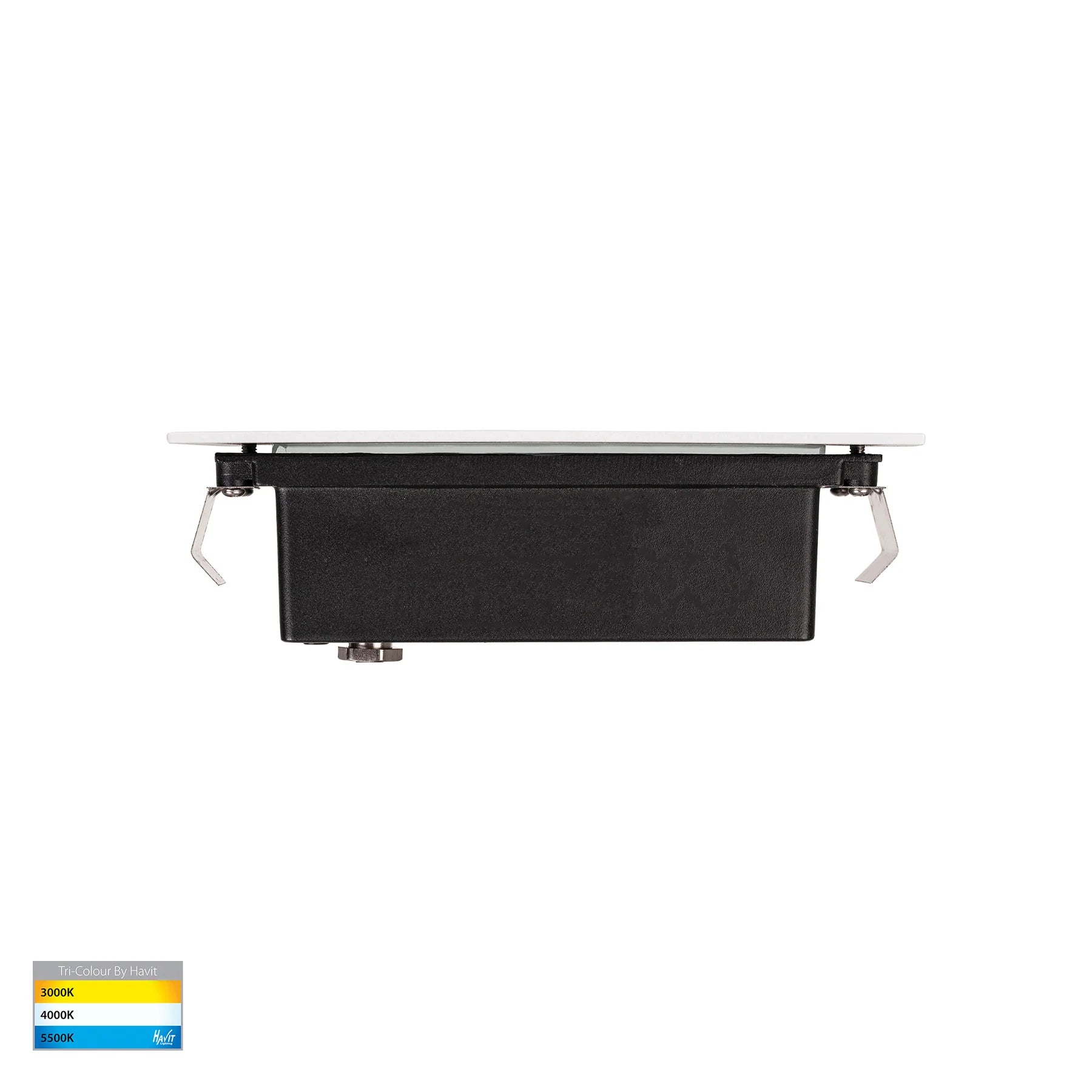 Havit Bata Brick Light with Grill Face Garden Step and Up Lights Tri- White 6W 12/240V IP54 - HV3006T-WHT-12V, HV3006T-WHT-240V