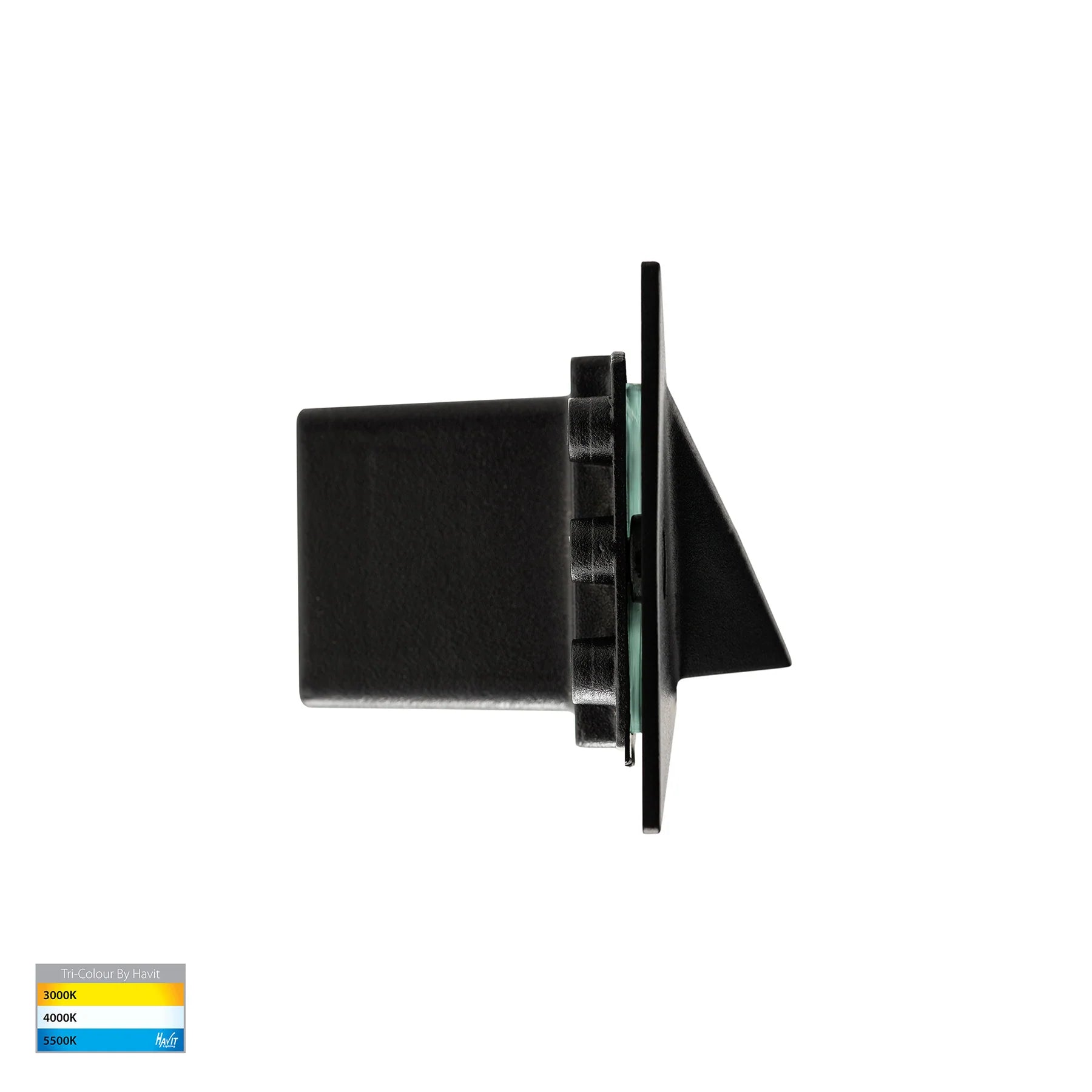 Havit Corba Recessed Brick Lights Tri- Black 6W 12V/240V IP54- HV3012T-BLK-12V, HV3012T-BLK-240V