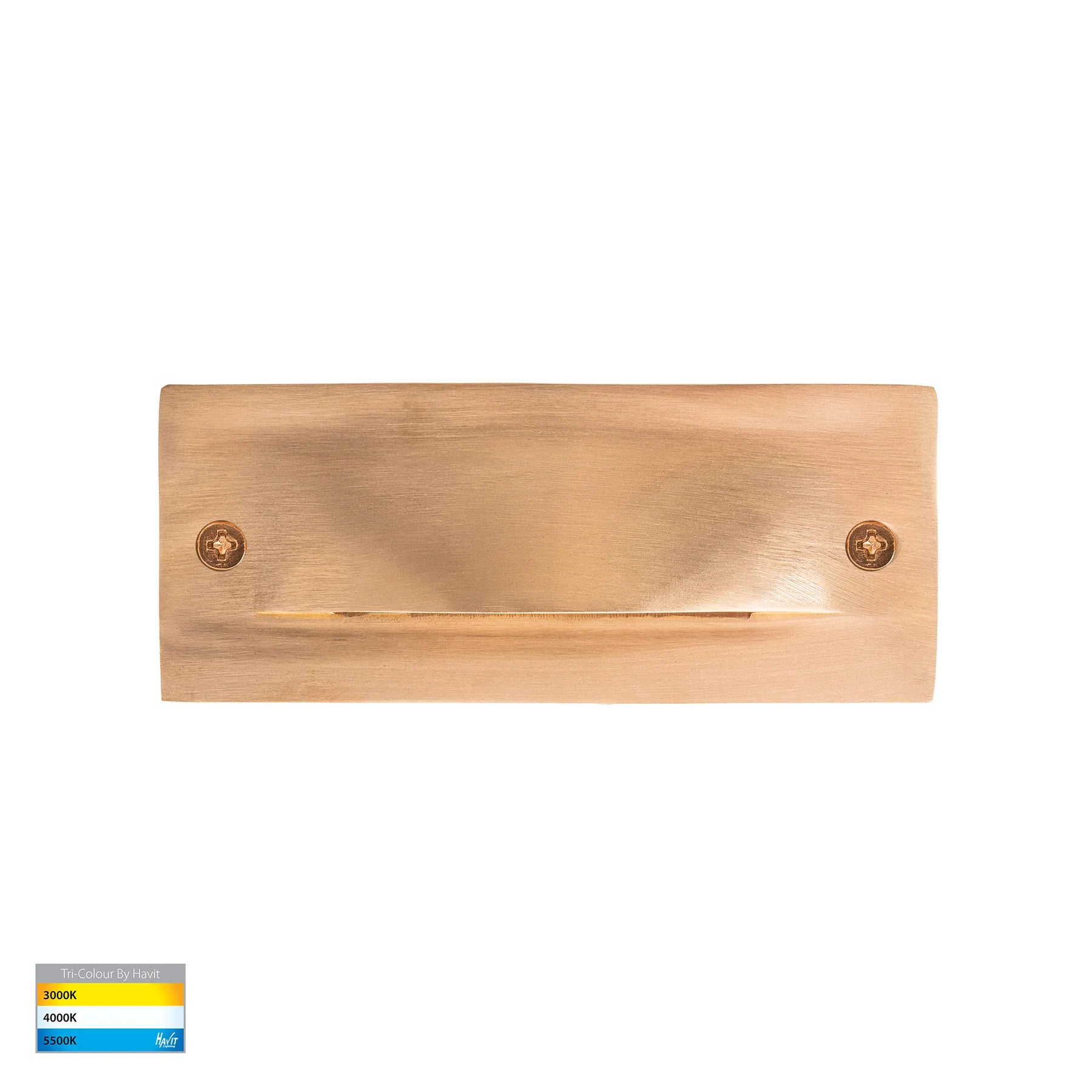 Havit Corba Recessed Brick Lights Tri- Brass 6W 12V/240V IP54- HV3012T-BR-12V | HV3012T-BR-240V