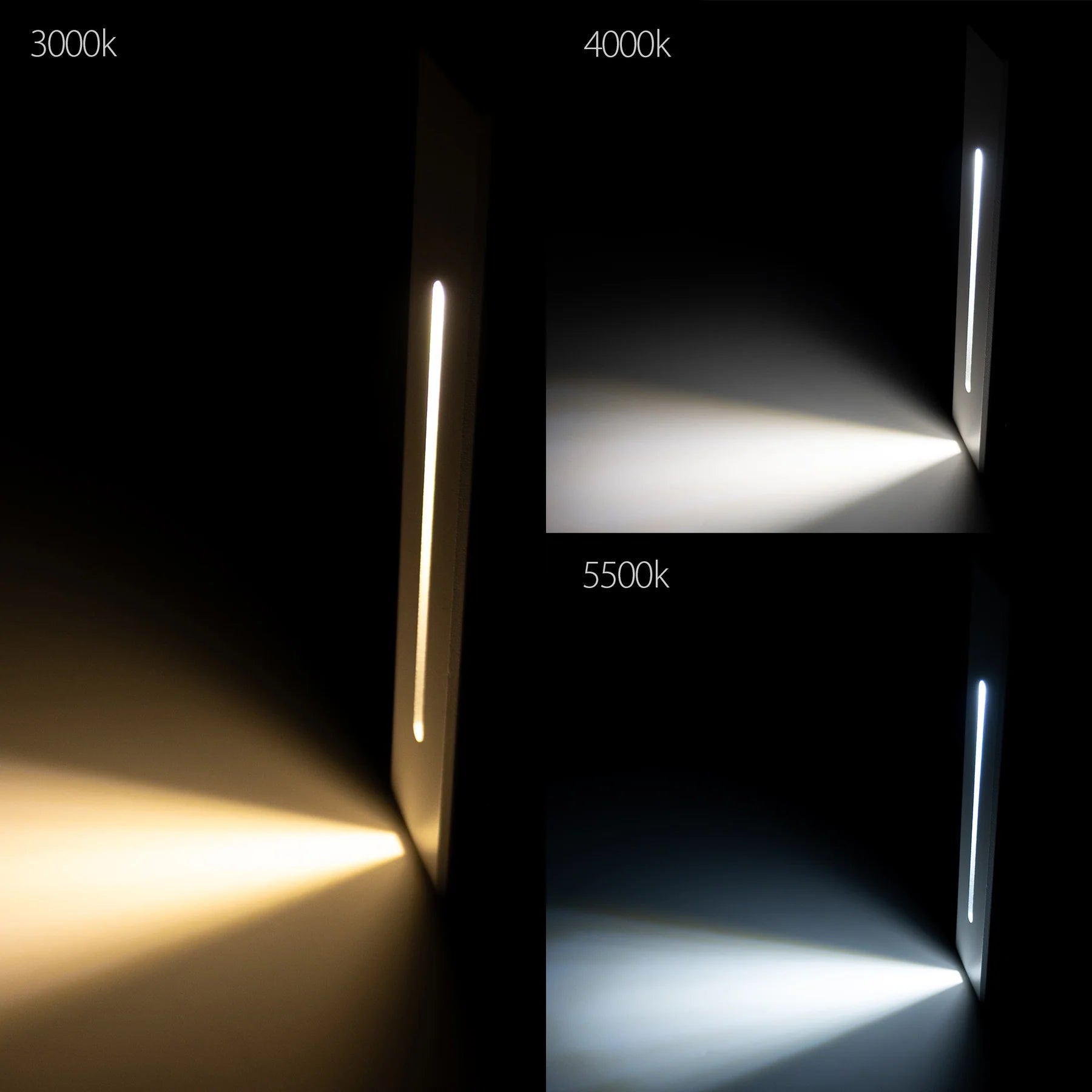 Havit Paso with Sensor Recessed Interior Step Light Tri- White 3W 240V IP20 - HV3106T-WHT-240V-PIR