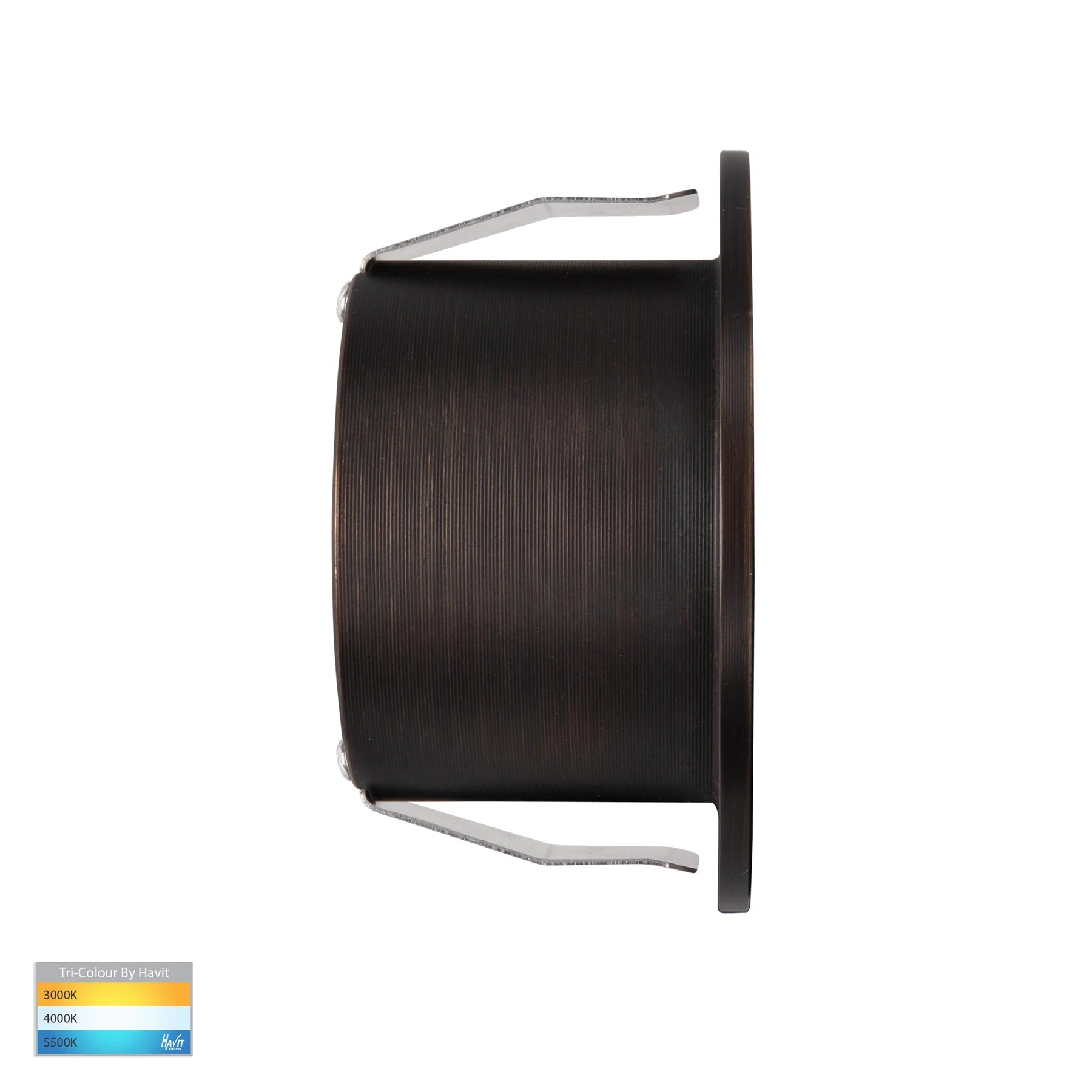 Havit Mini Reces Round Recessed Garden Step and Up Lights Tri- Antique Brass 1W 12V IP67 - HV3206T-AB-12V