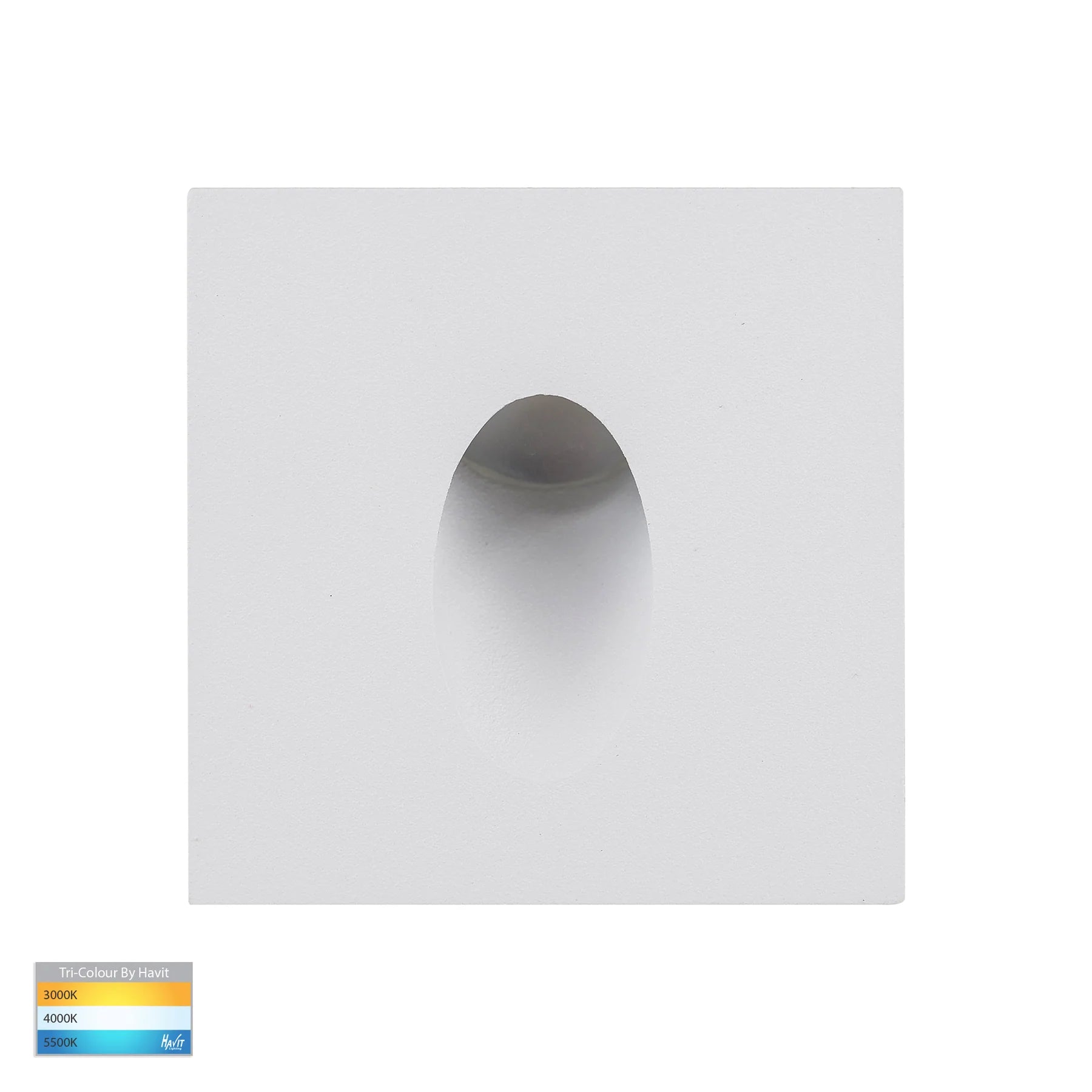 Havit Mini Reces Square Recessed Garden Step and Up Lights Tri - White 1W 12V IP67 - HV3216T-WHT-12V - Havit Lighting