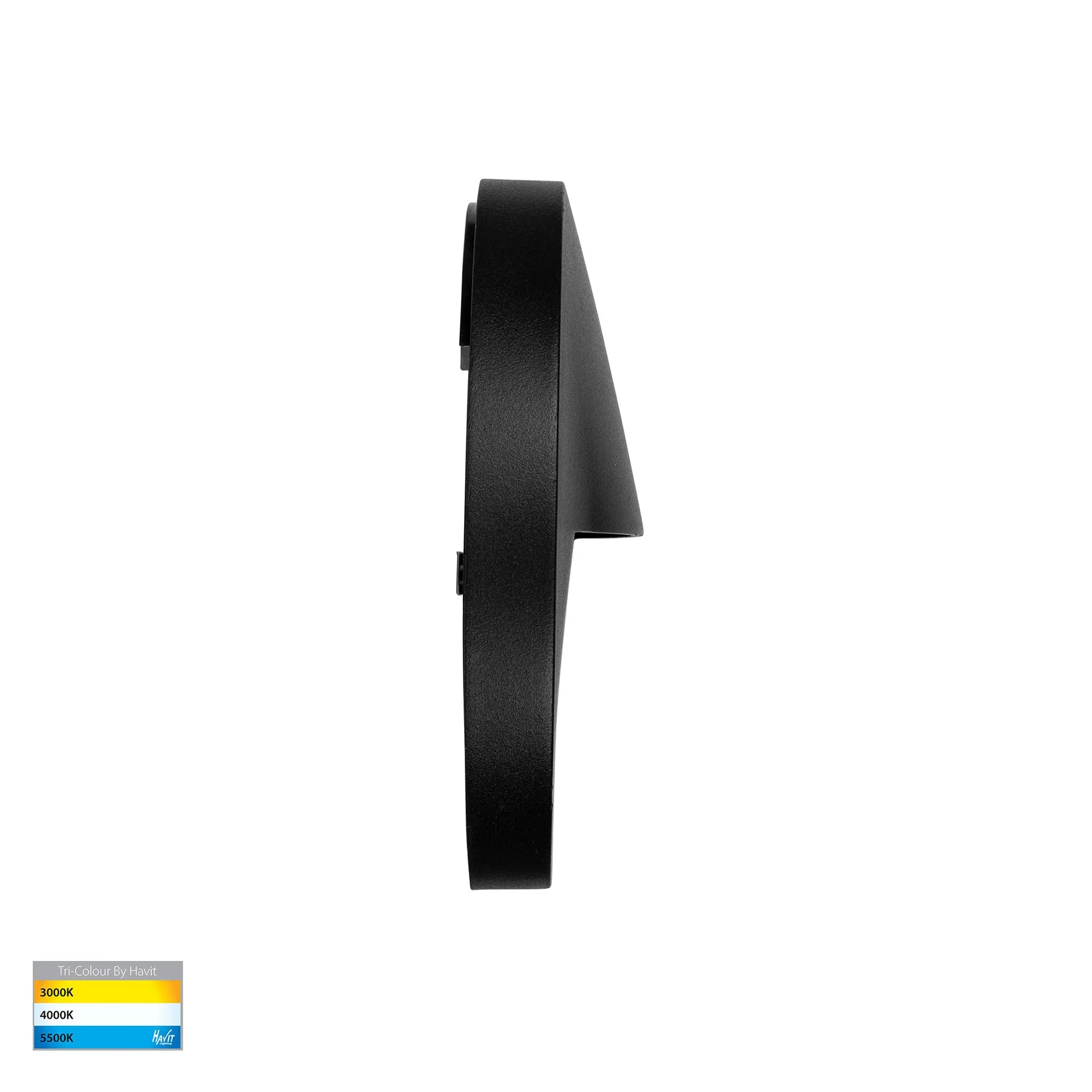 Havit Lisca Round Exterior Wall Lights Tri- Aluminium Black 3W 12V/240V IP65- HV3227T-BLK