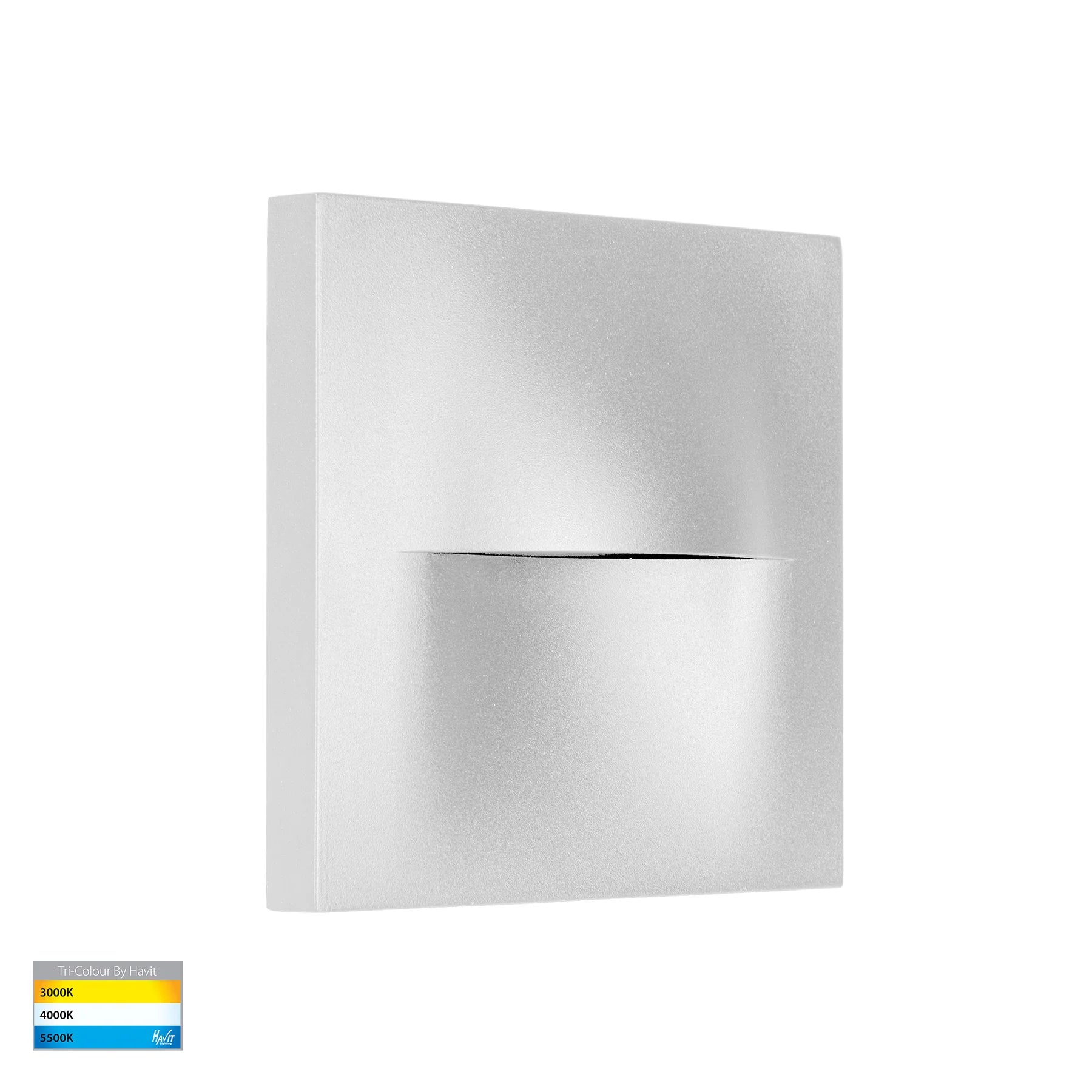 Havit Lisca Square Exterior Wall Lights Tri- Aluminium White 3W 12V/240V IP65- HV3228T-WHT
