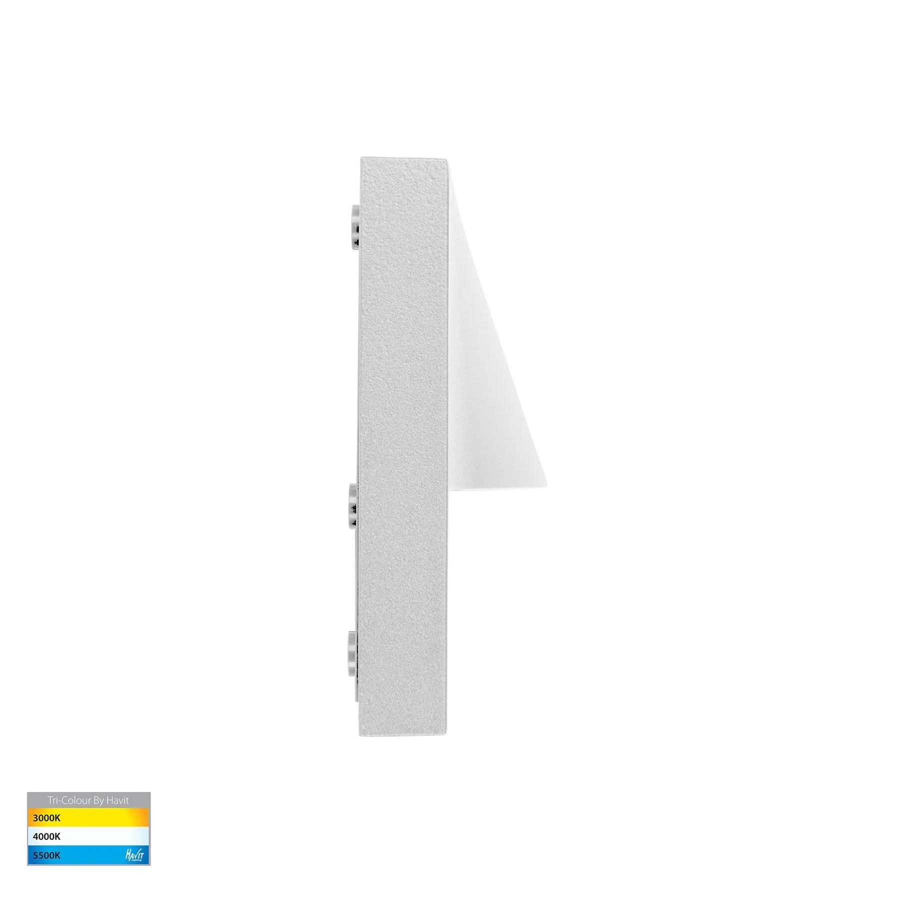 Havit Lisca Rectangular Exterior Wall Lights Tri- Aluminium White 5W 12V/240V IP65- HV3229T-WHT