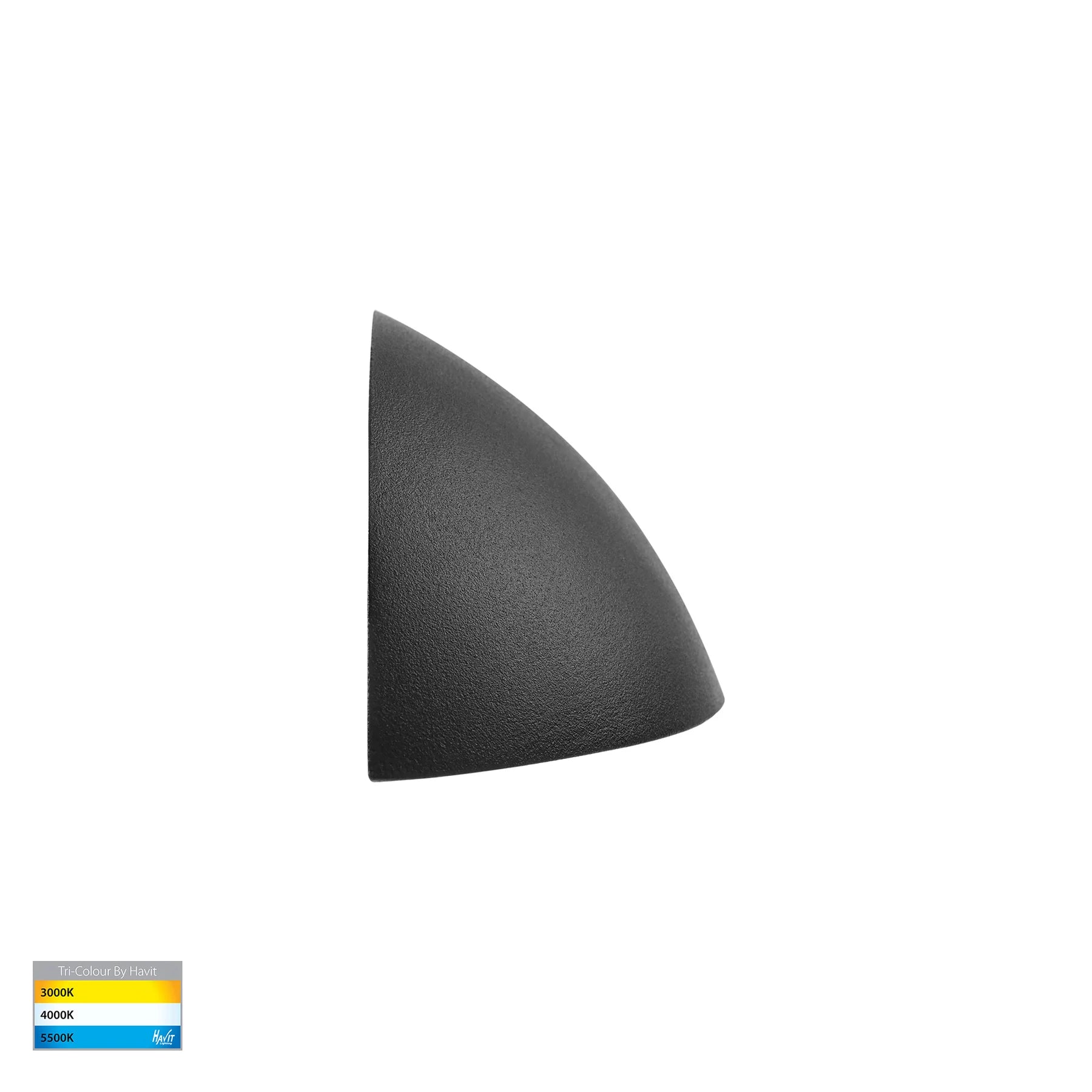 Havit Curva LED Exterior Step Lights Tri- Black 3W 12V IP65 - HV3251T-BLK-12V
