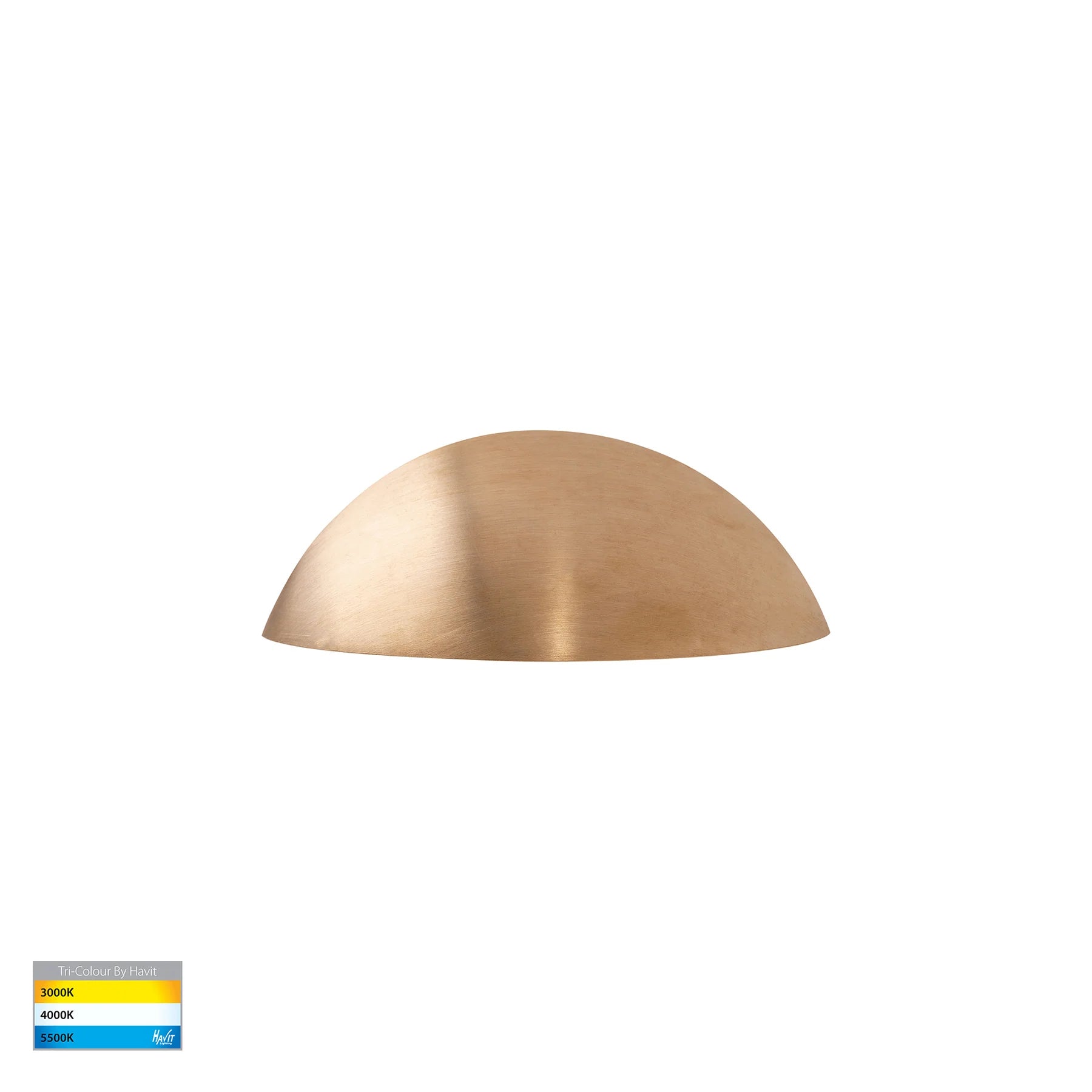 Havit Curva LED Exterior Step Lights Tri- Solid Brass 3W 12V IP65- HV3251T-BR-12V