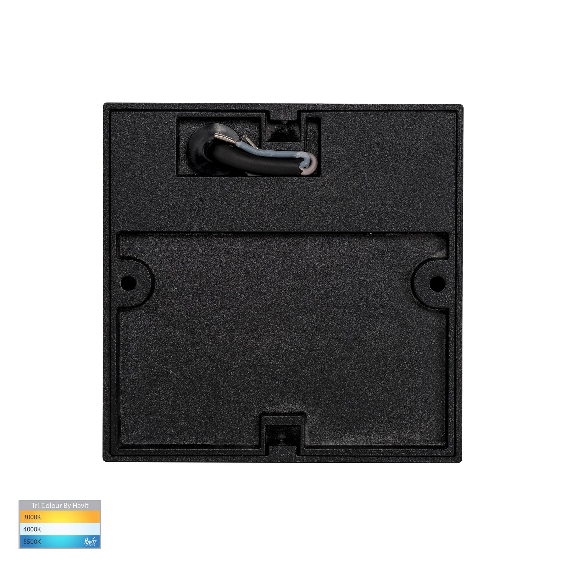 Havit Fino Square Garden Step and Up Lights Tri - Black 3W 12V IP54 - HV3268T-BLK-12V-SQ - Havit Lighting