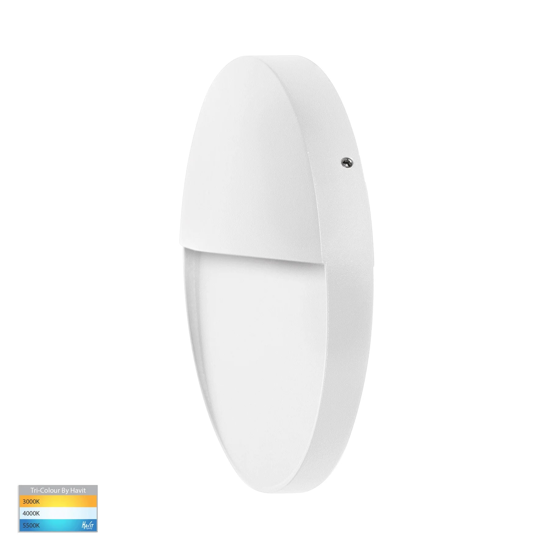 Havit Fino Round LED Exterior Step Lights Tri- White 6W 12V IP54 - HV3269T-WHT-12V-RND