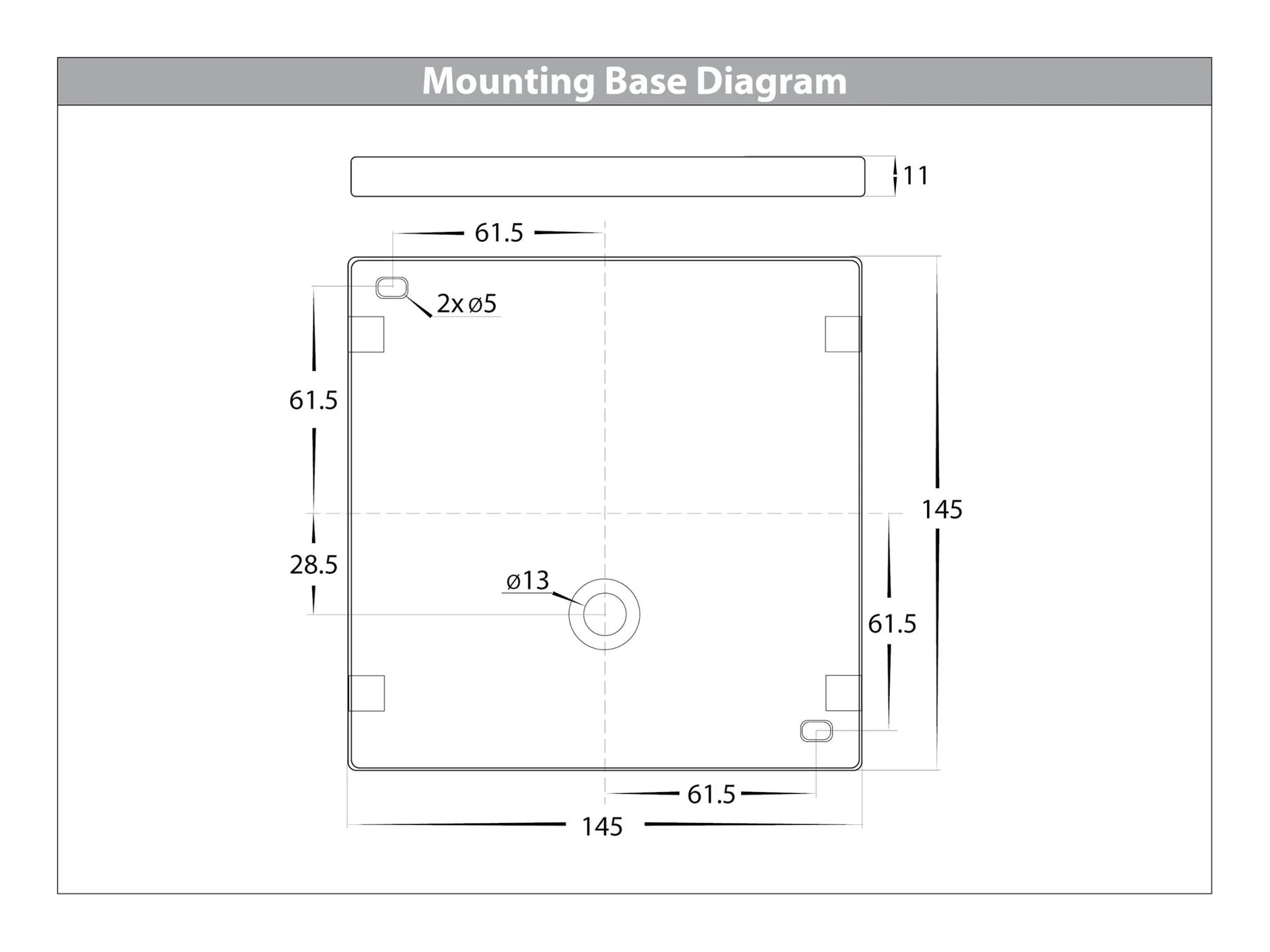 Havit Virsma Square Surface Mounted Garden Step and Uplights Tri- White 4W 12/240V IP54 - HV3276T-WHT-240V, HV3276T-WHT-12V