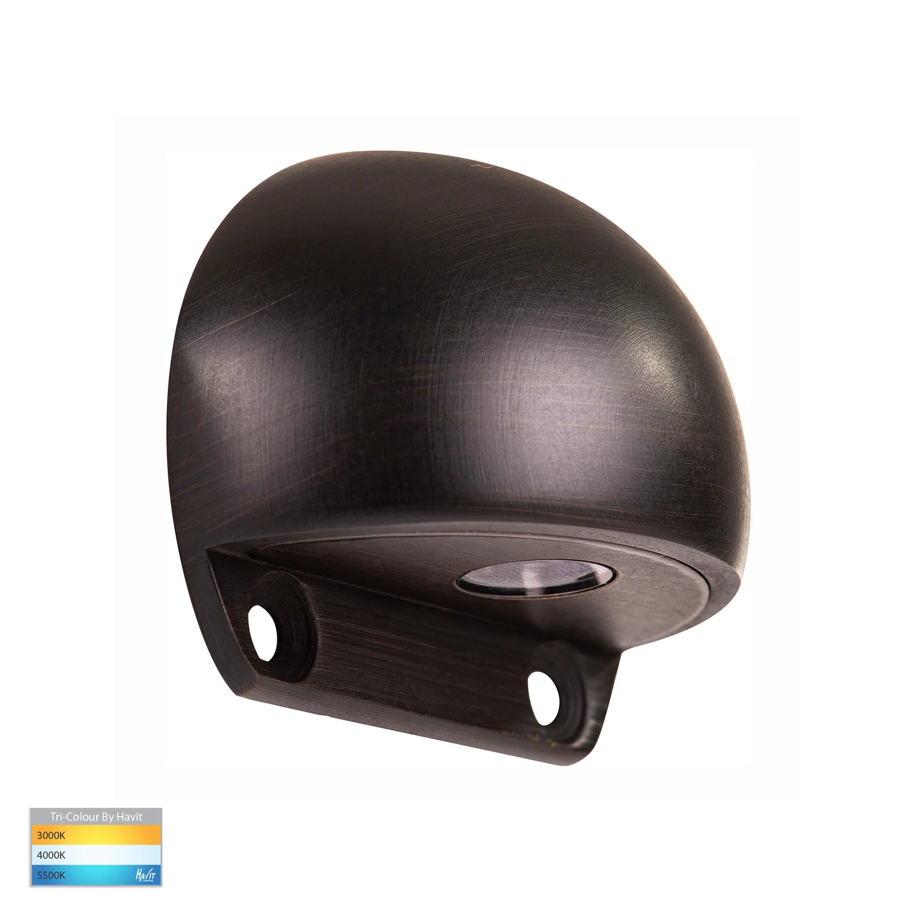 Havit Occhio Surface Mounted Eyelid Garden Step and Up Lights Tri - Antique Brass 3W 12V IP65 - HV3281T-AB-12V - Havit Lighting