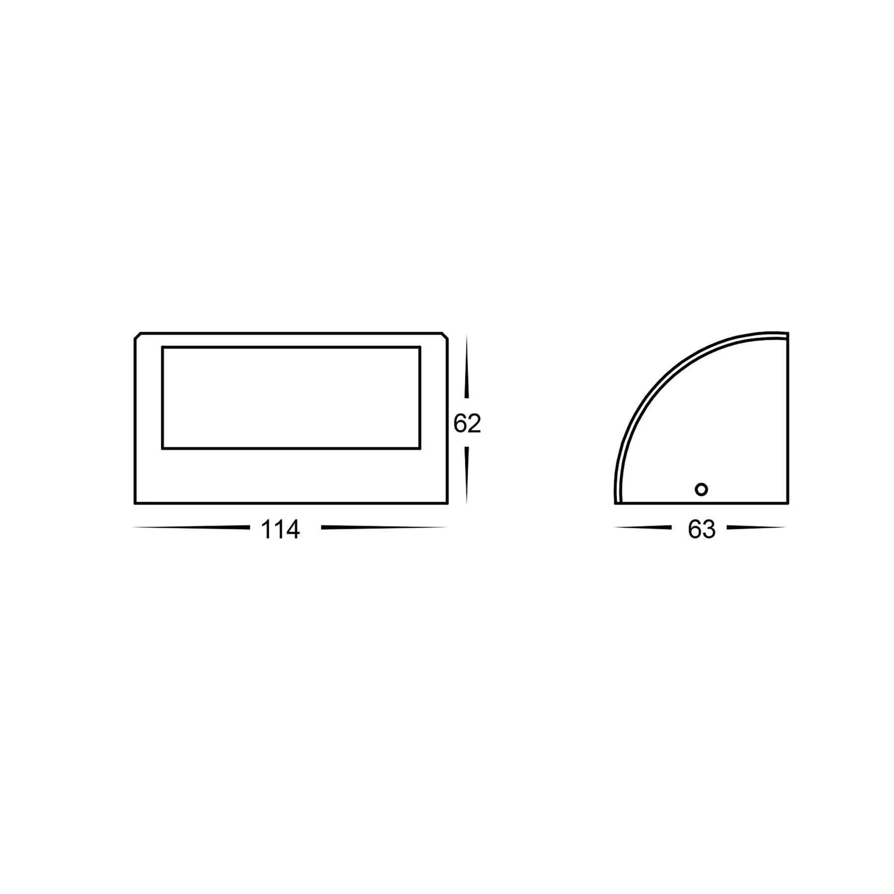 Havit Ridge Rectangular Garden Step and Uplights Tri- 316 Stainless Steel 6W 12V IP54 - HV3283T-SS316