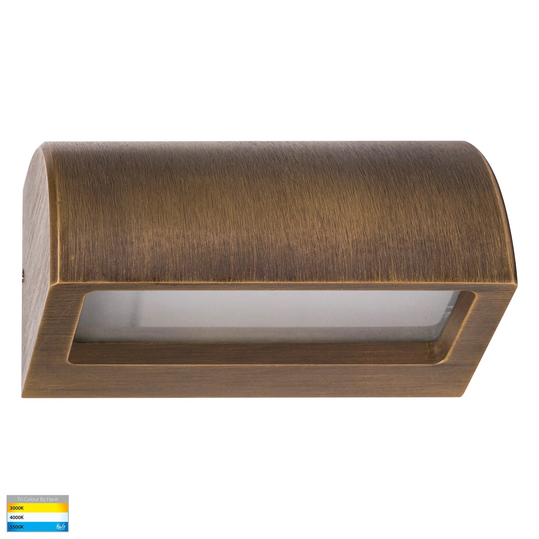 Havit Ridge Rectangular Garden Step and Uplights Tri- Solid Bronze 6W 12V IP54 - HV3283T-BRZ