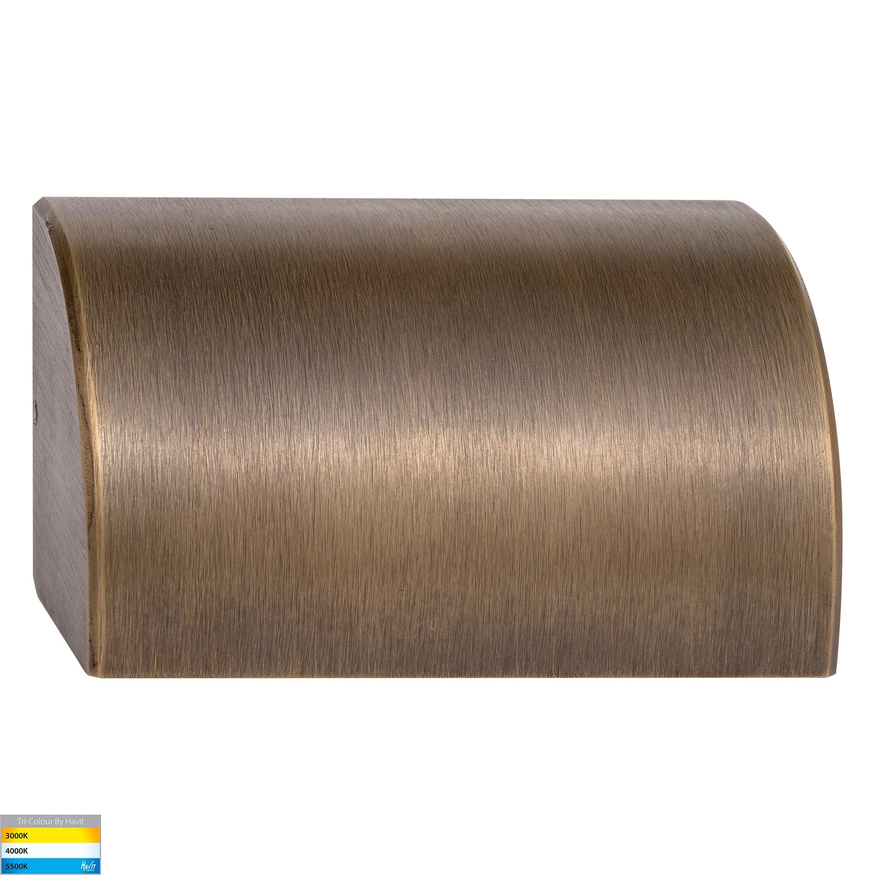 Havit Ridge Rectangular Garden Step and Uplights Tri- Solid Bronze 6W 12V IP54 - HV3283T-BRZ