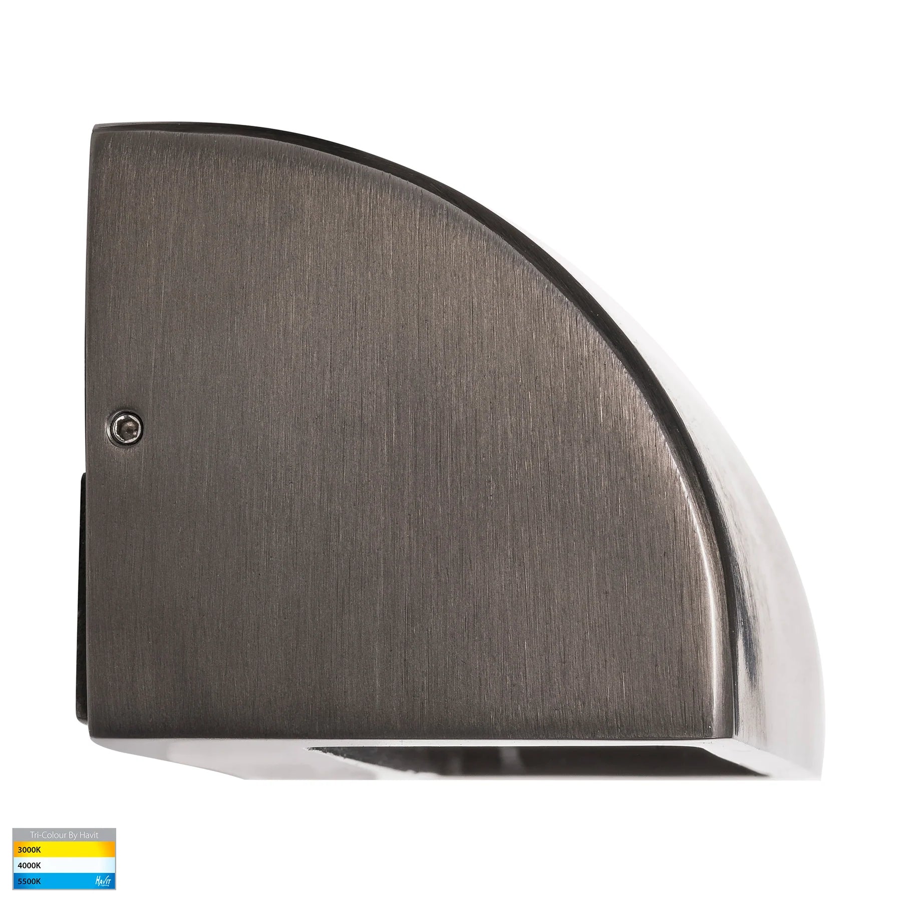 Havit Ridge Rectangular Garden Step snd Uplights Tri- Graphite 6W 12V IP54 - HV3283T-GPH