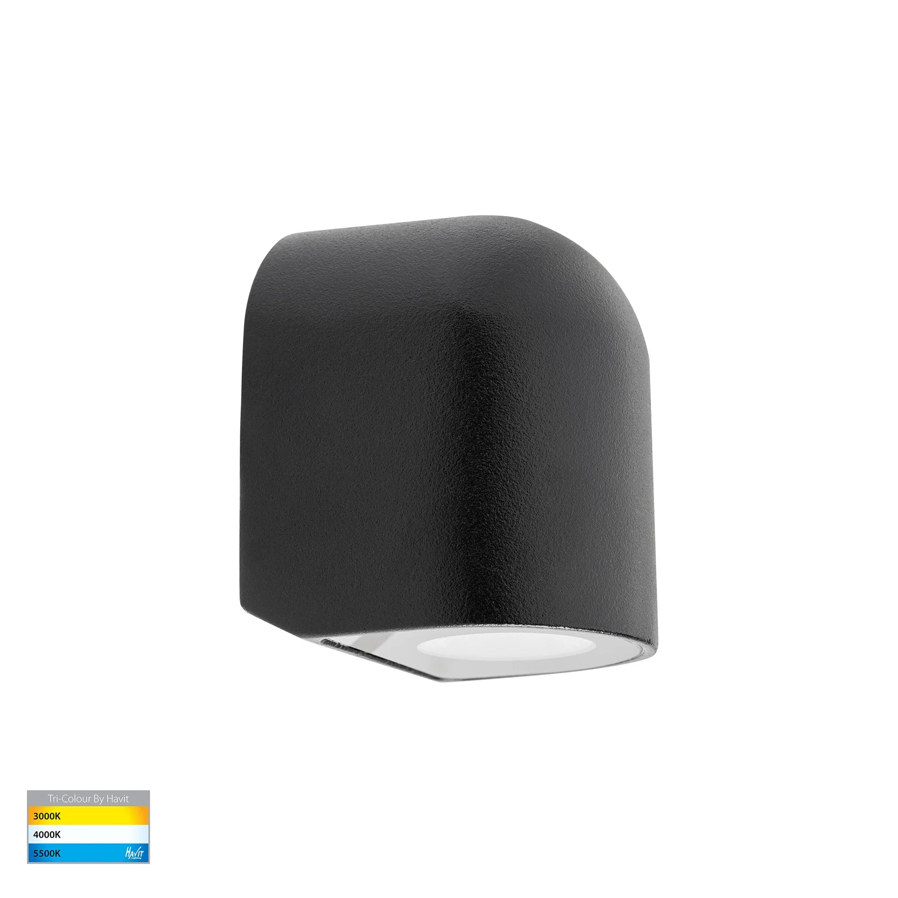 Havit Patra Surface Mounted Exterior Wall Lights Tri- Black 1.5W 12V IP65- HV3284T-BLK-12V