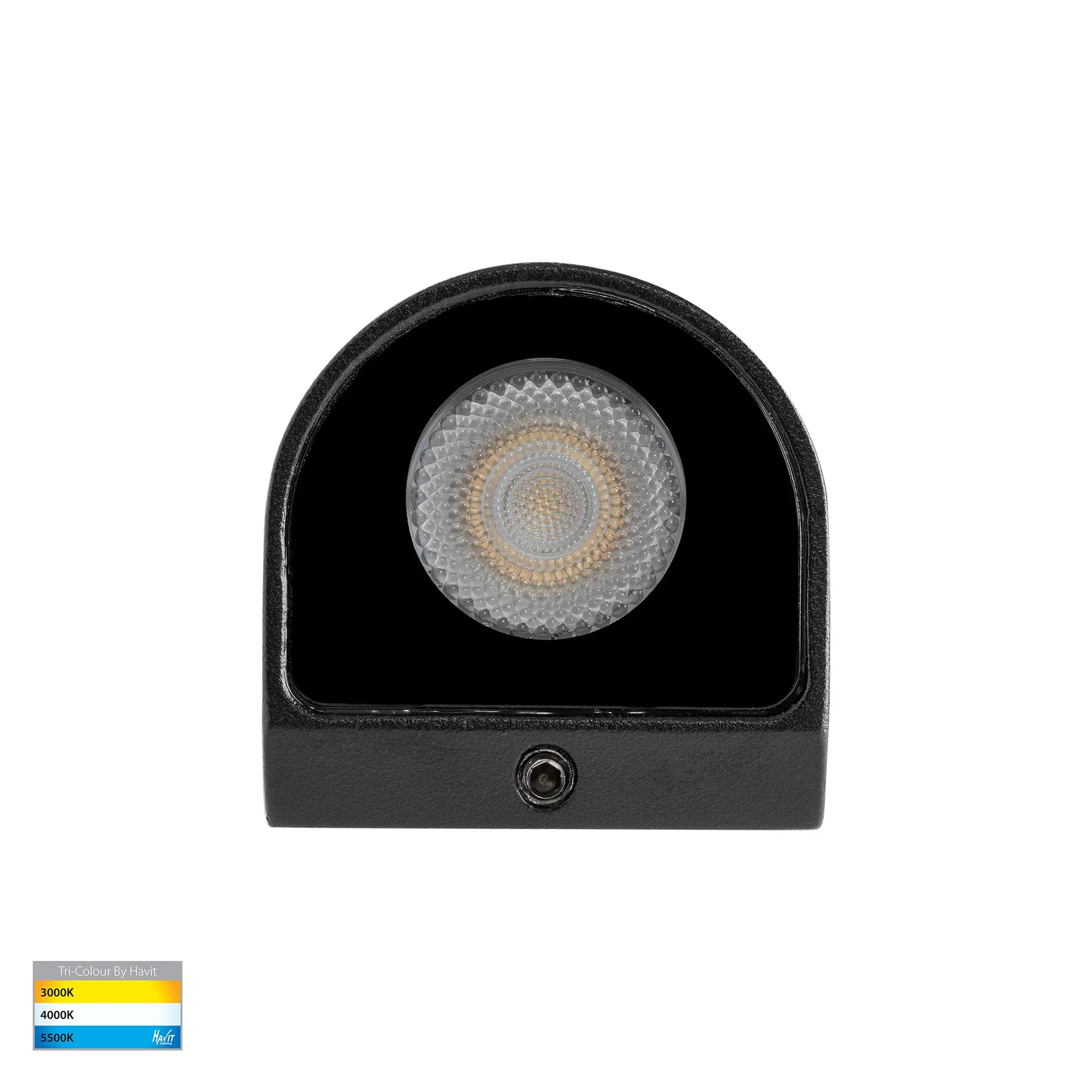Havit Patra Surface Mounted Exterior Wall Lights Tri- Black 1.5W 12V IP65- HV3284T-BLK-12V