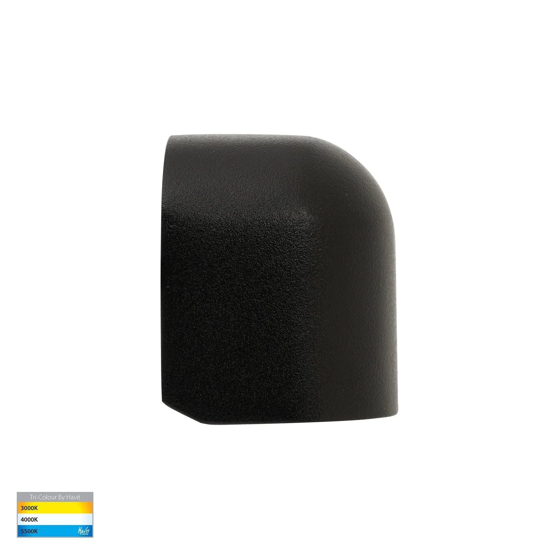 Havit Patra Surface Mounted Exterior Wall Lights Tri- Black 1.5W 12V IP65- HV3284T-BLK-12V