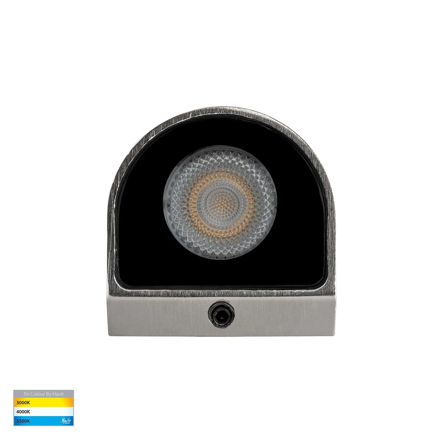 Havit Patra Surface Mounted Exterior Wall Lights Tri- 316 Stainless Steel 1.5W 12V IP65- HV3284T-SS316-12V