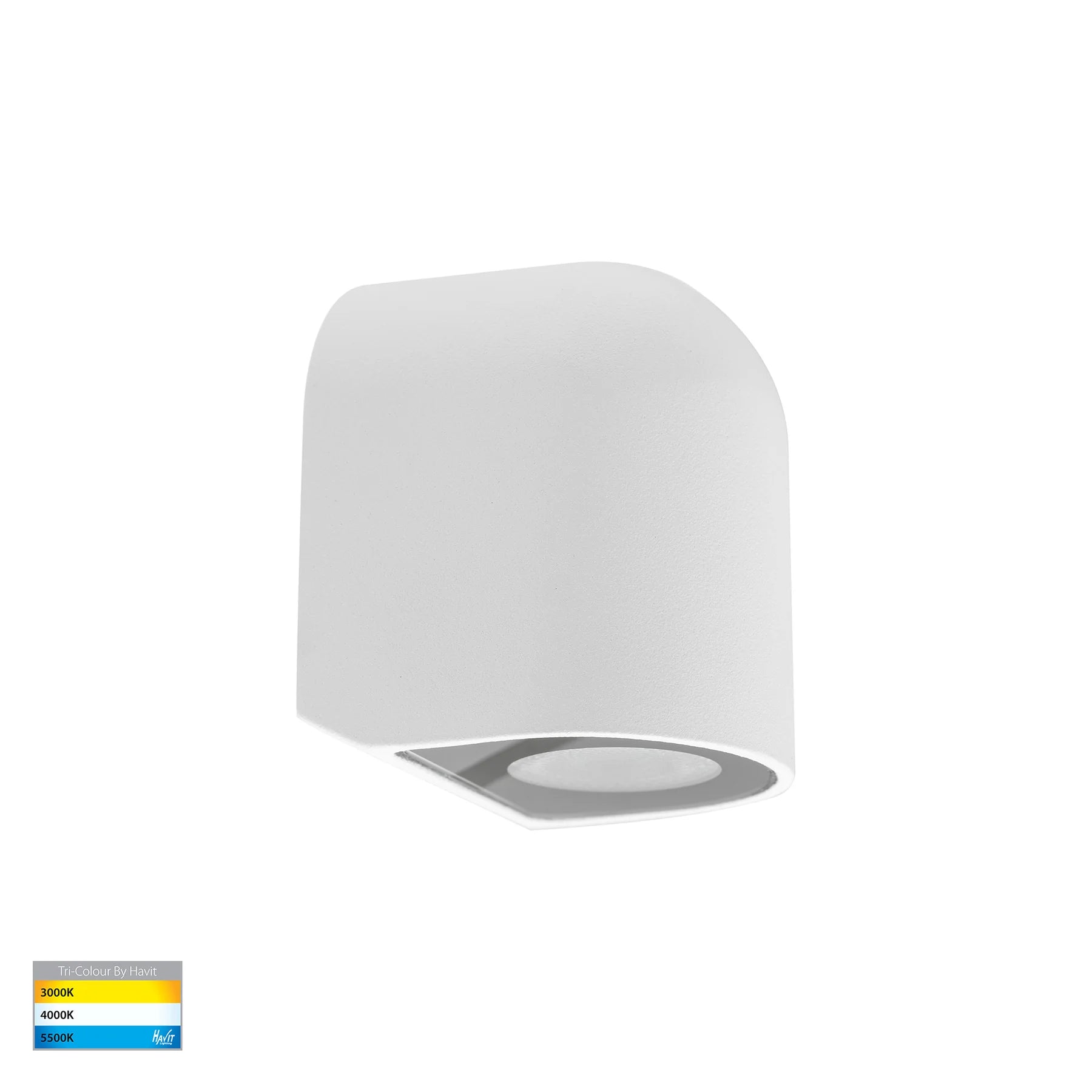 Havit Patra Surface Mounted Exterior Wall Lights Tri- White 1.5W 12V IP65 - HV3284T-WHT-12V
