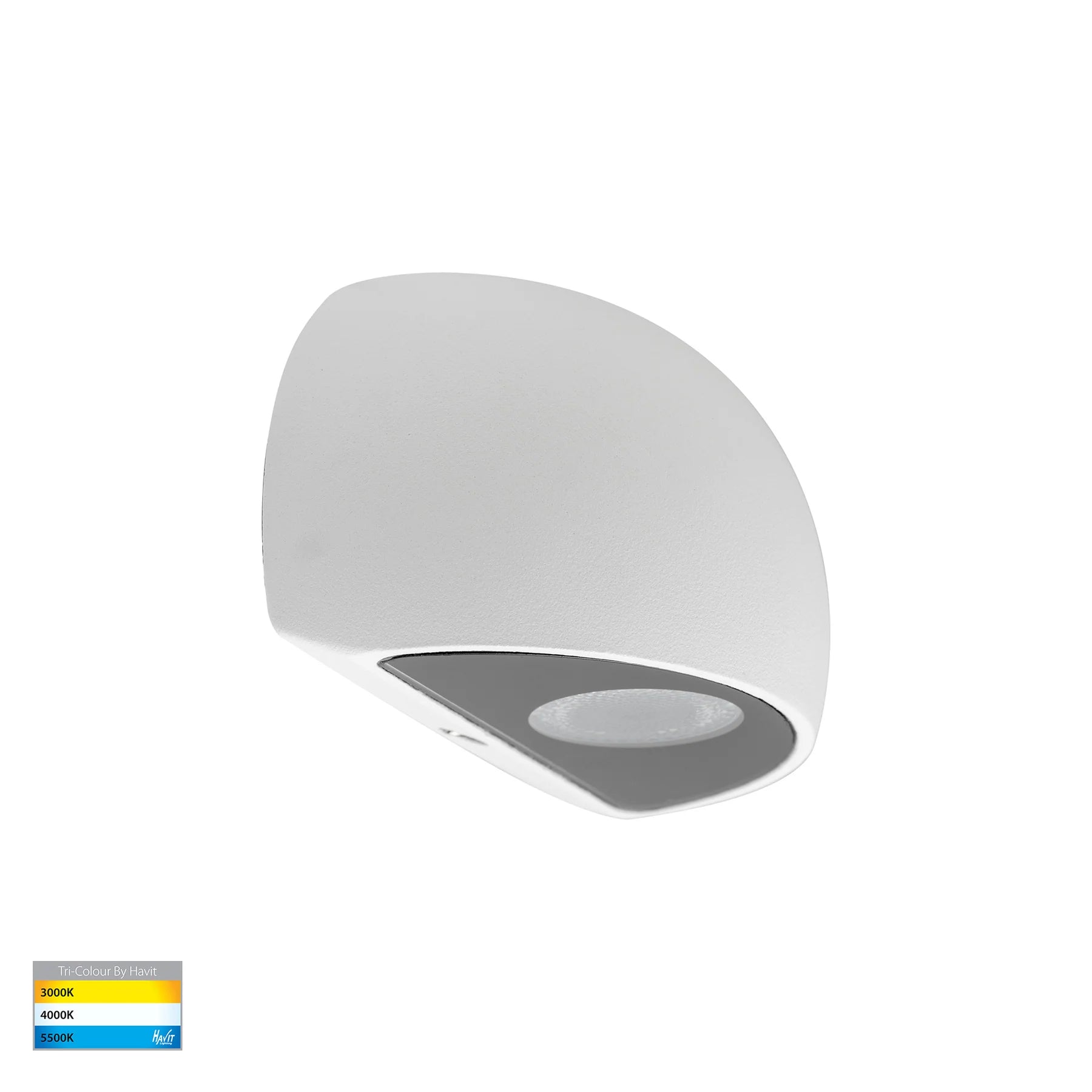 Havit Serres Surface Mounted Exterior Wall Lights Tri- White 1.5W 12V IP65- HV3286T-WHT-12V