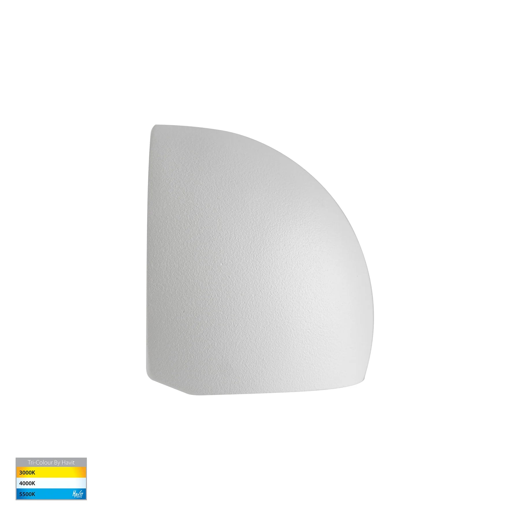 Havit Serres Surface Mounted Exterior Wall Lights Tri- White 1.5W 12V IP65- HV3286T-WHT-12V