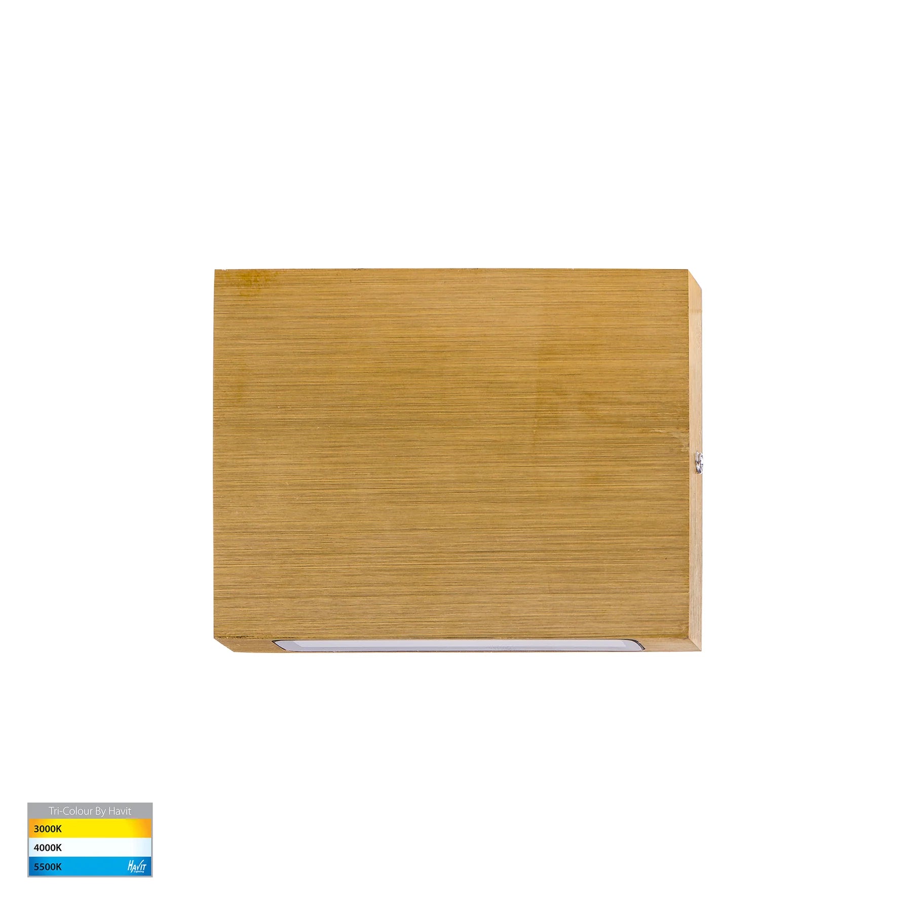 Havit Stylez Garden Step and Up Lights Tri- Solid Brass 3W 12V IP65 - HV3288T-BR-12V