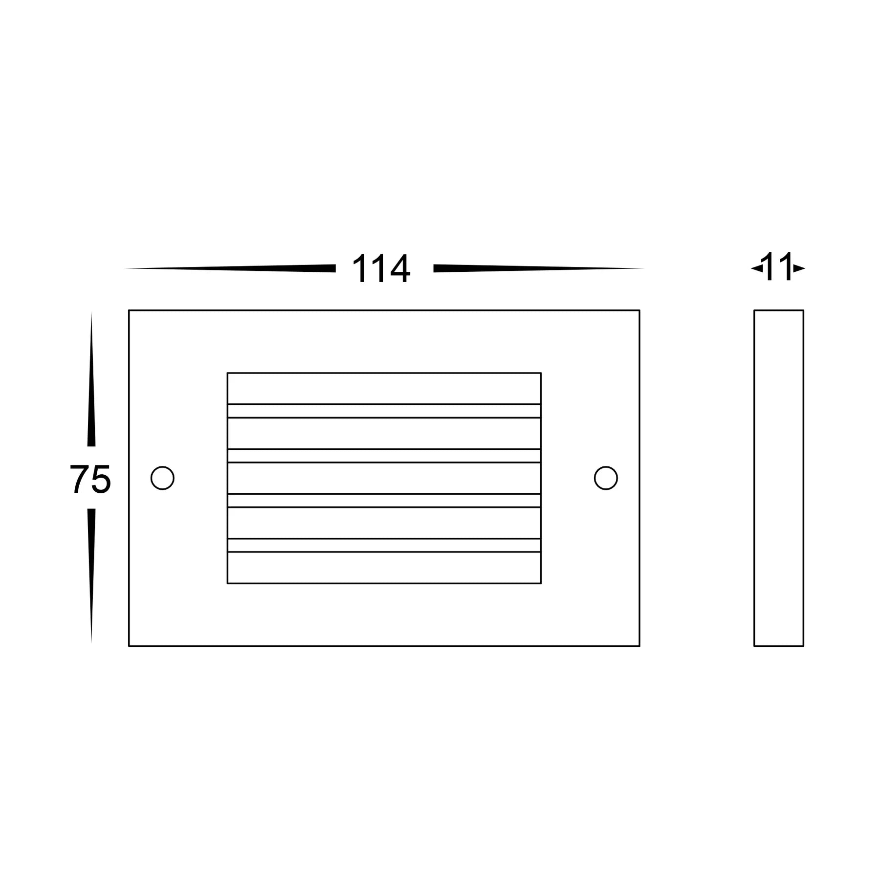 Havit Ardam Garden Step and Up Lights Tri- Black 3W 12V IP65 - HV3295T-BLK-12V
