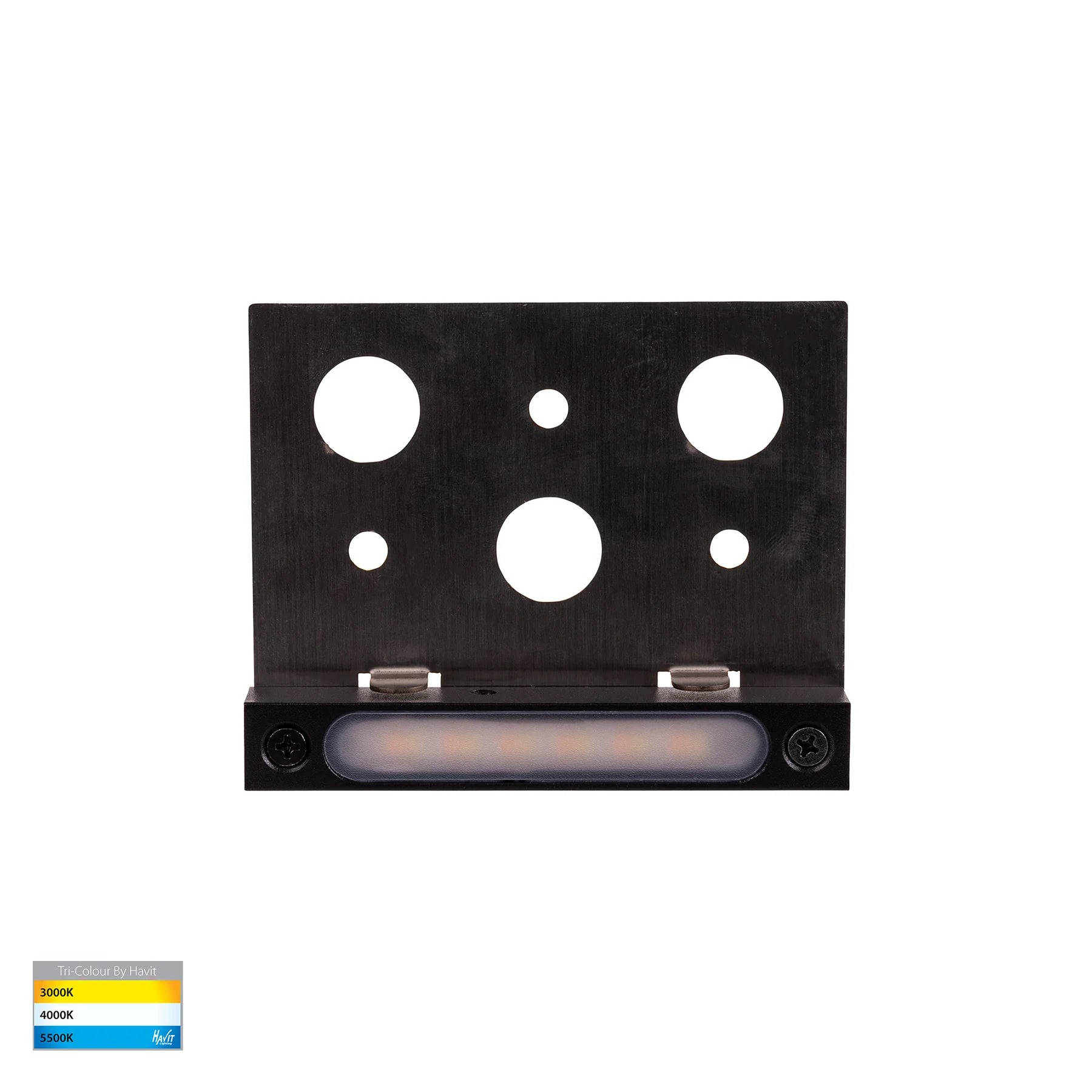 Havit Preston LED Coping Garden Step and Up Lights Tri- Black 2.5W 12V IP65 - HV3297T-BLK-12V