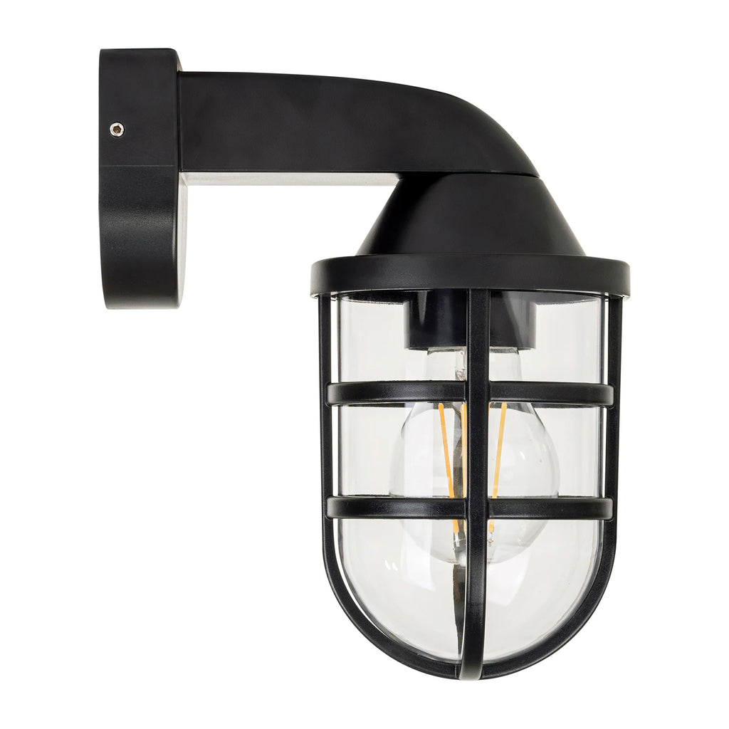 Havit Marina Polycarbonate Exterior Wall Lights 2700K Black 240V IP54 ...