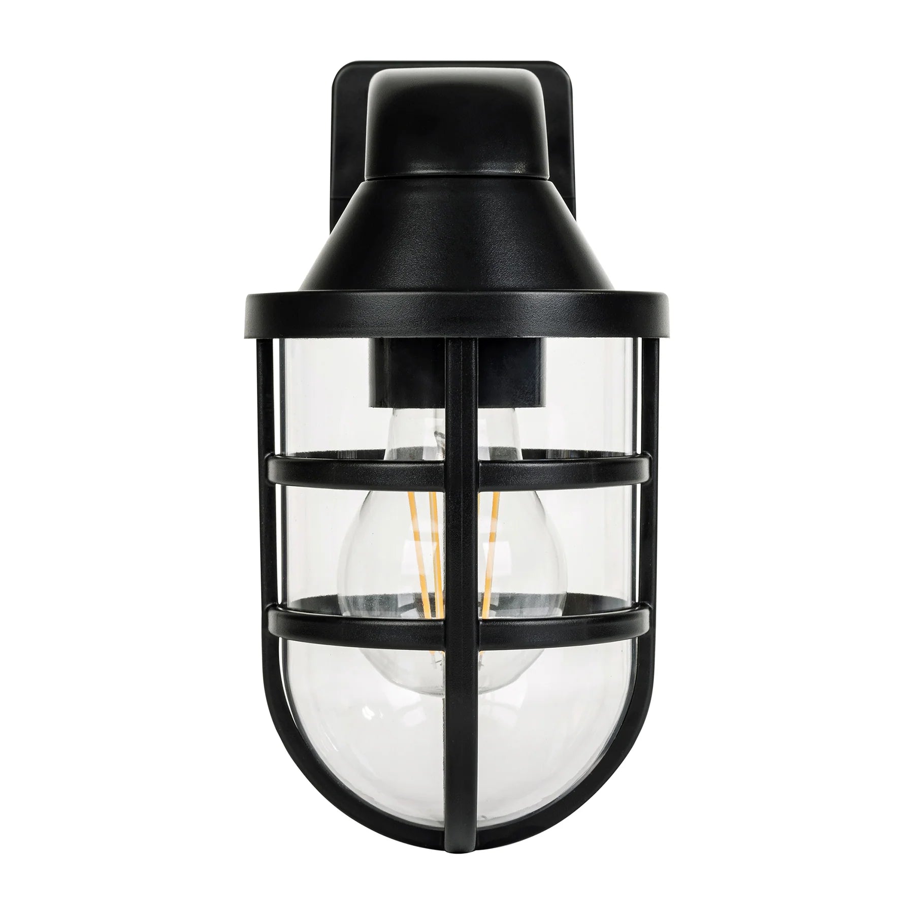 Havit Marina Polycarbonate Exterior Wall Lights 2700K Black 240V IP54- HV3511W-BLK