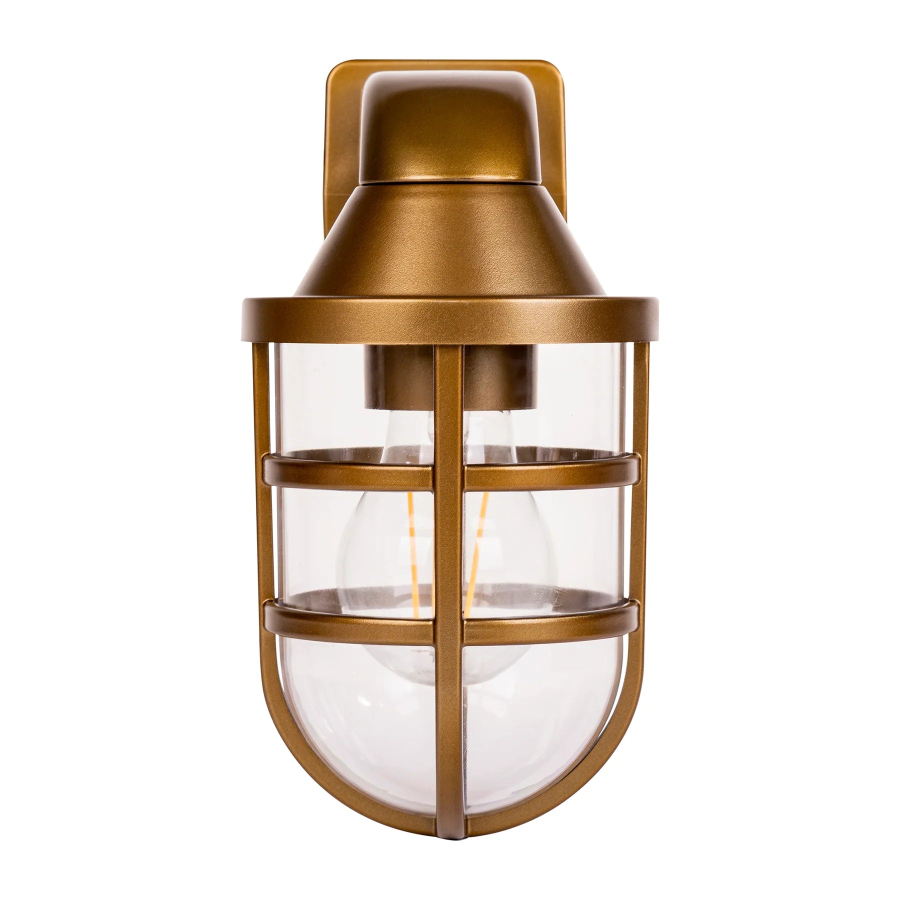 Havit Marina Polycarbonate Exterior Wall Lights 2700K Brass 240V IP54- HV3511W-PB