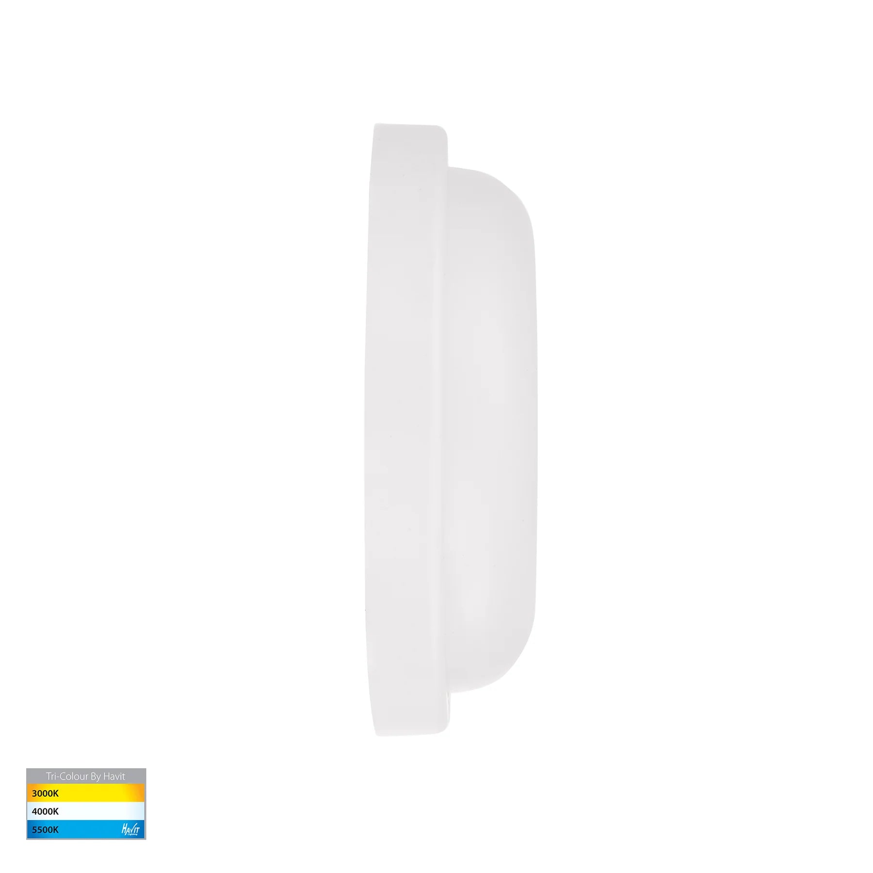 Havit Muovi Ceiling/ Exterior Wall Lights Tri- Polycarbonate White 12W 240V IP65- HV3525T-WHT