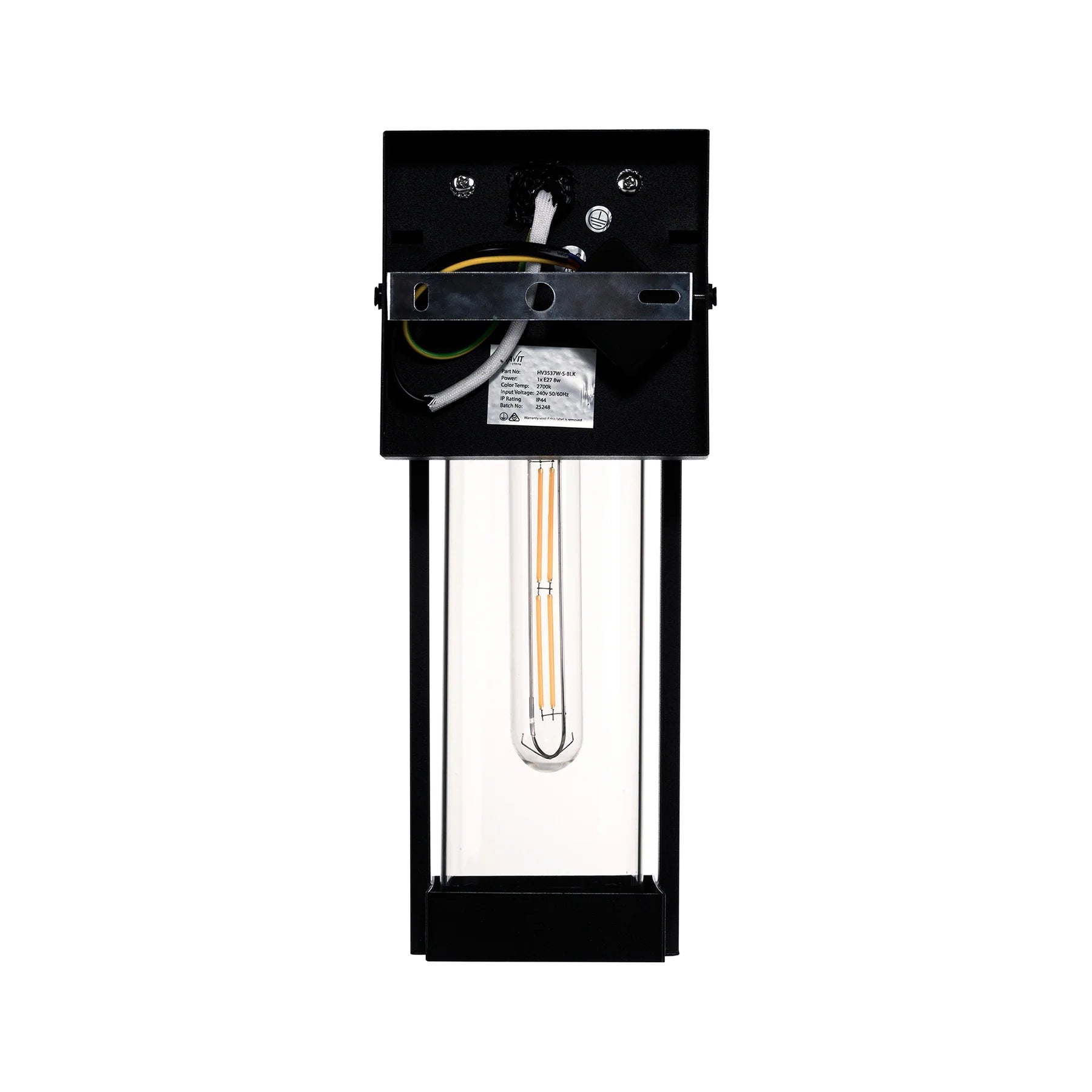 Havit Ashton Galvanised Iron Exterior Wall Lights 2700K Black 4W 240V IP44- HV3537W-S-BLK