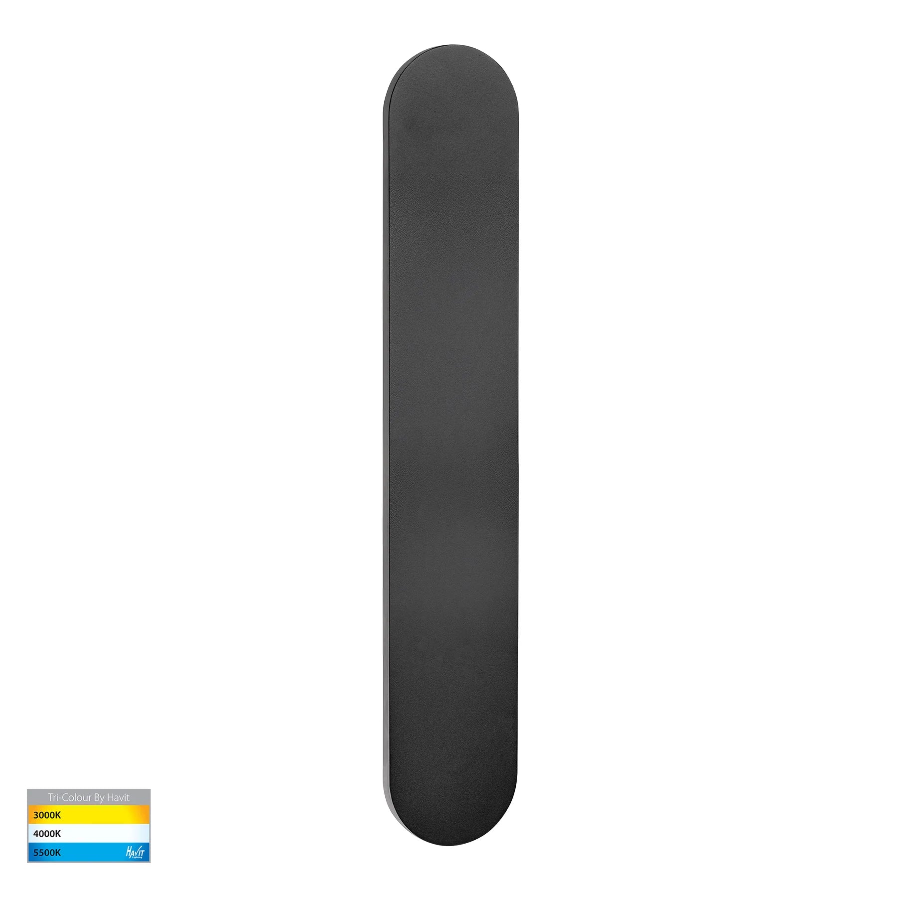 Havit Barline Shadow 600mm Exterior Wall Lights Tri- Aluminium Black 12W 240V IP65- HV3562T-BLK