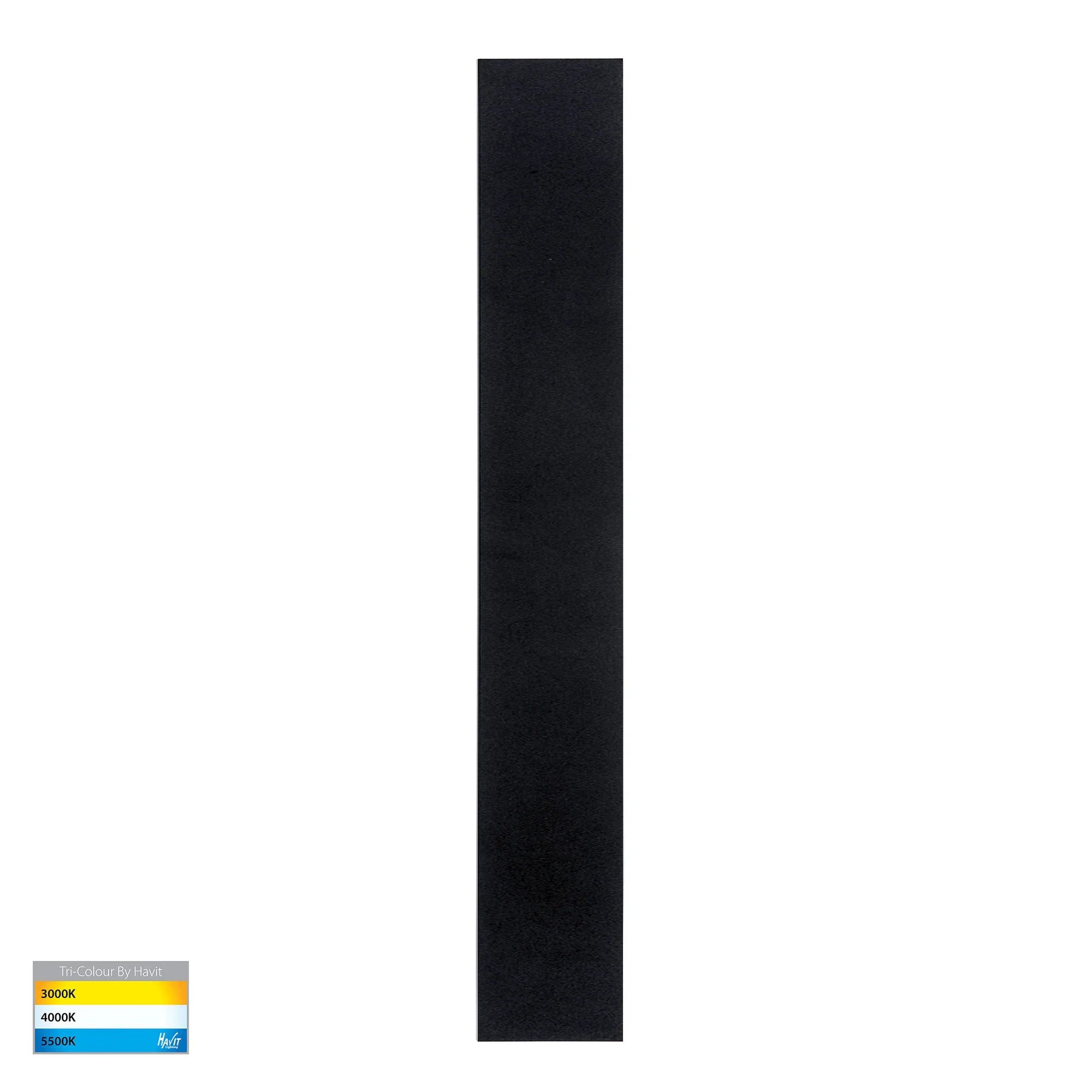 Havit Barline Shadow 600mm Exterior Wall Lights Tri- Aluminium Black 9W-18W 24V/240V IP65 - HV3572T-BLK