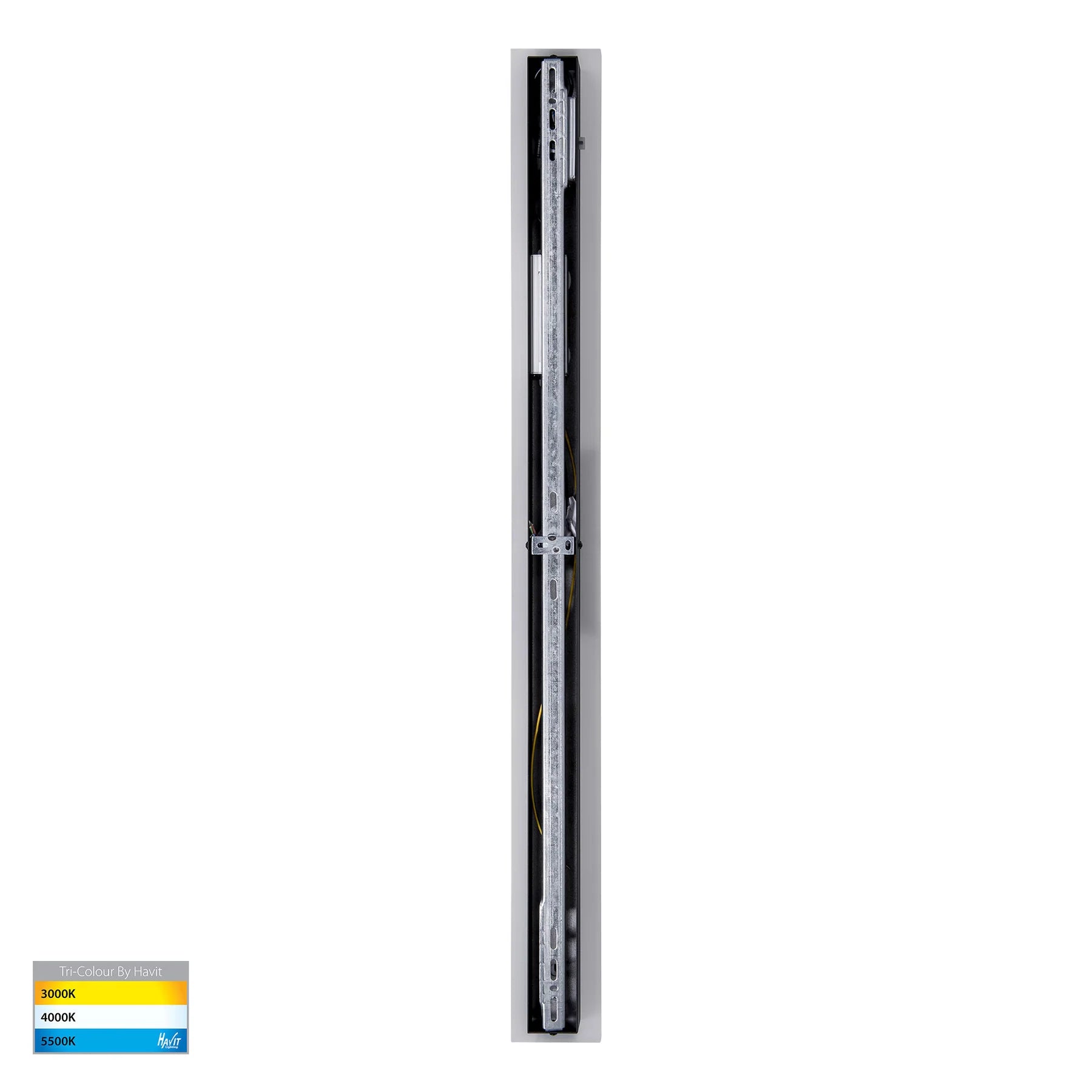 Havit Barline Shadow 1000mm Exterior Wall Lights Tri- Aluminium Black 15W-30W 240V/24V IP65 - HV3574T-BLK