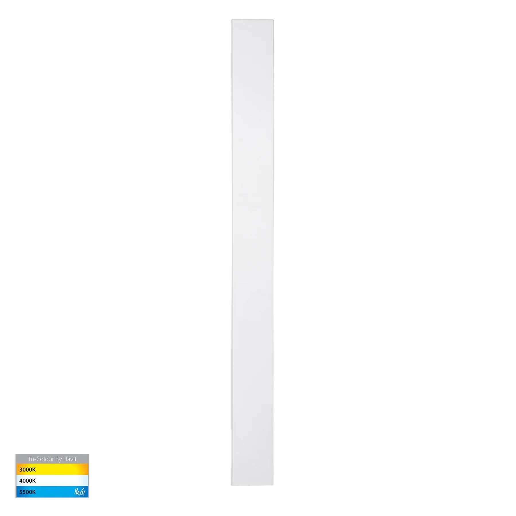 Havit Barline Shadow 1000mm Exterior Wall Lights Tri- Aluminium White 15W-30W 240V/24V IP65 - HV3574T-WHT